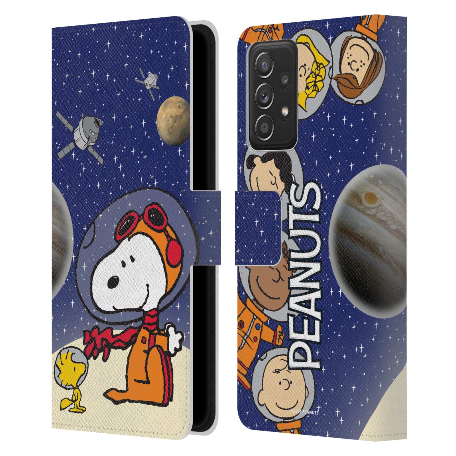 Pouzdro na mobil Samsung Galaxy A52 / A52 G - HEAD CASE - Peanuts Snoopy ve vesmíru 2