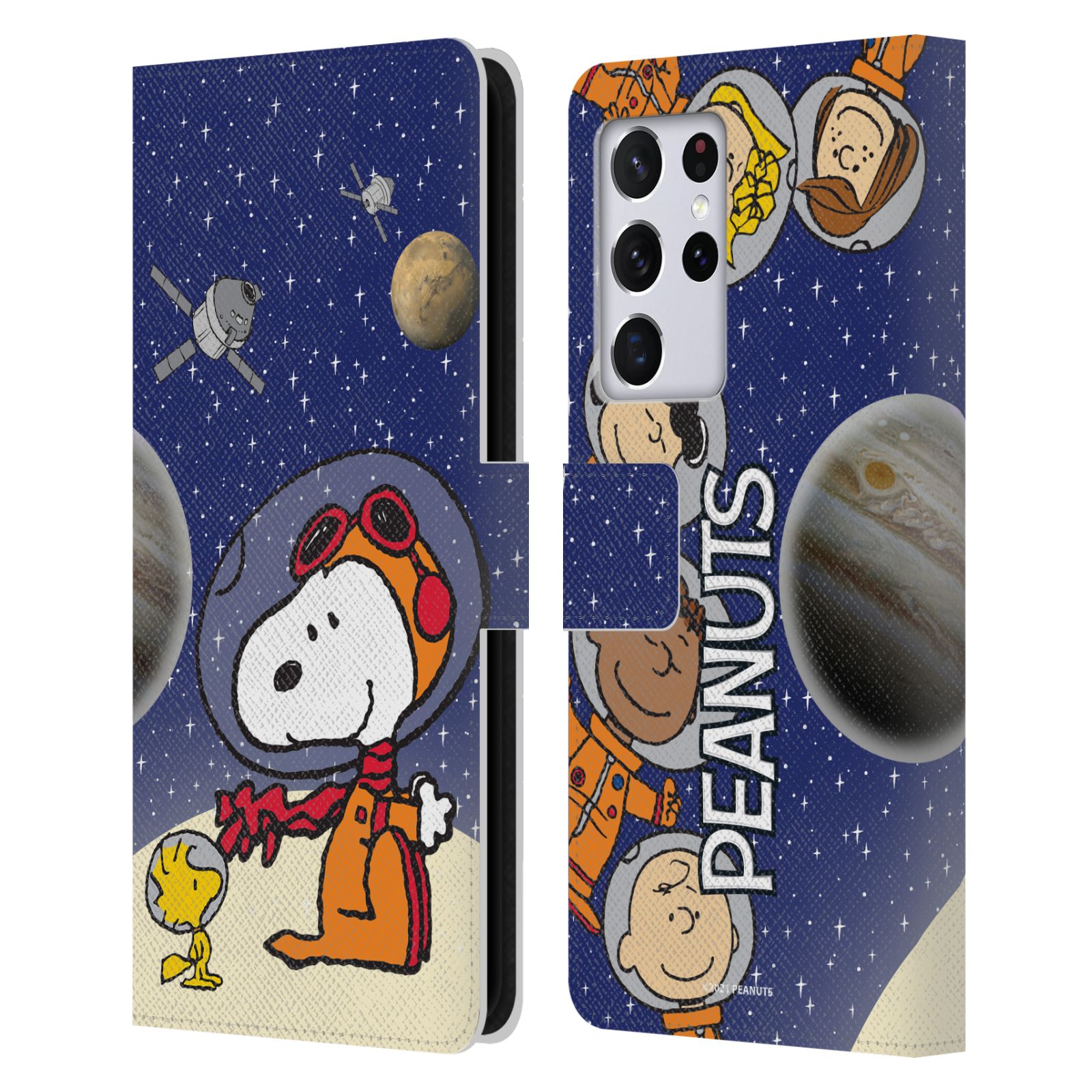 Pouzdro na mobil Samsung Galaxy S21 ULTRA 5G  - HEAD CASE - Peanuts Snoopy ve vesmíru 2