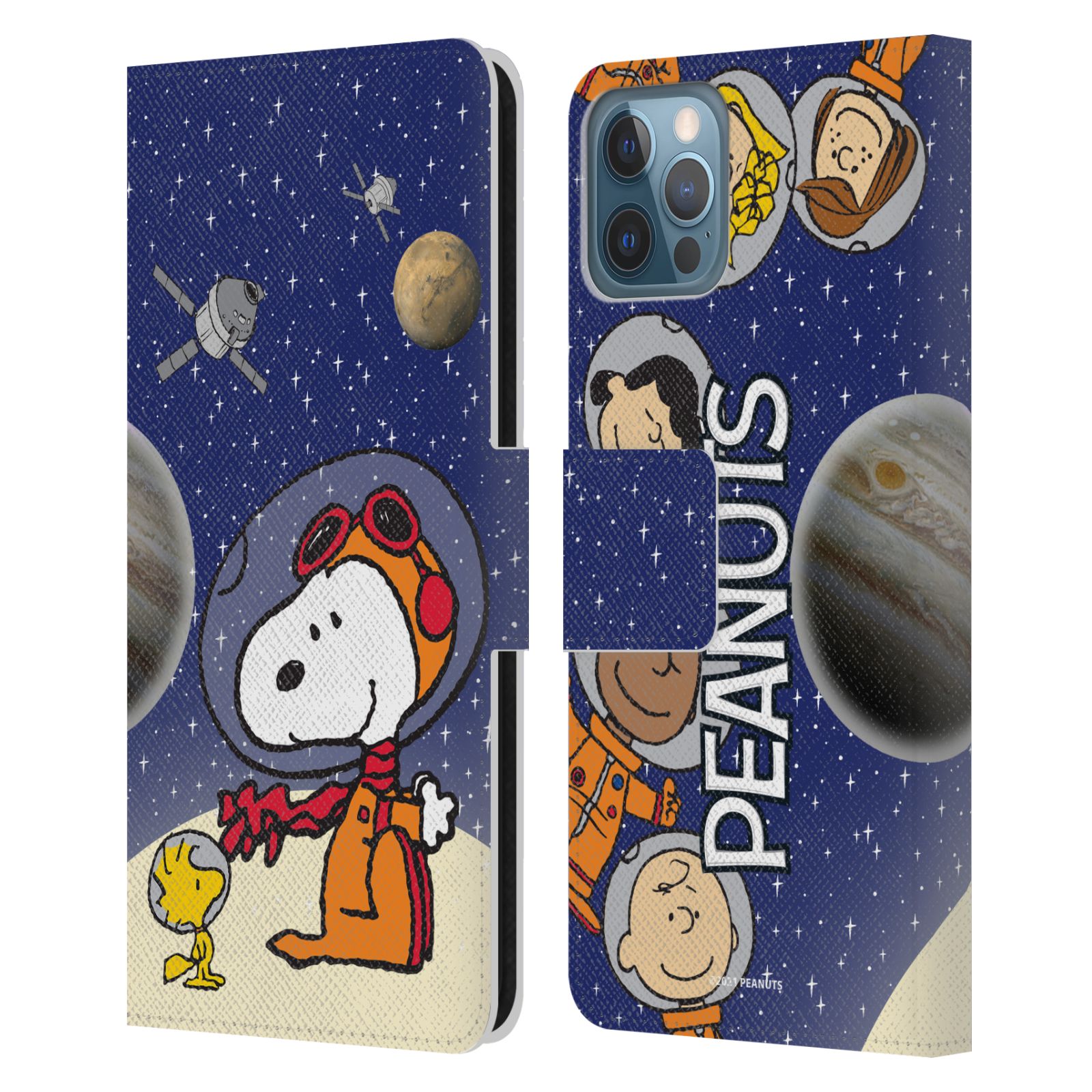 Pouzdro na mobil Apple Iphone 12 / 12 Pro - HEAD CASE - Peanuts Snoopy ve vesmíru 2