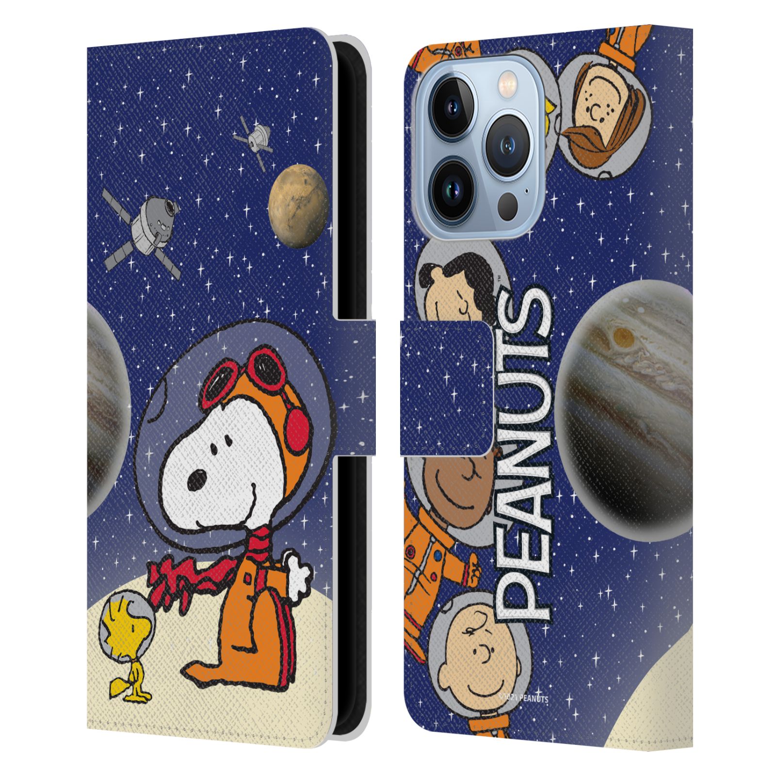 Pouzdro na mobil Apple Iphone 13 Pro - HEAD CASE - Peanuts Snoopy ve vesmíru 2