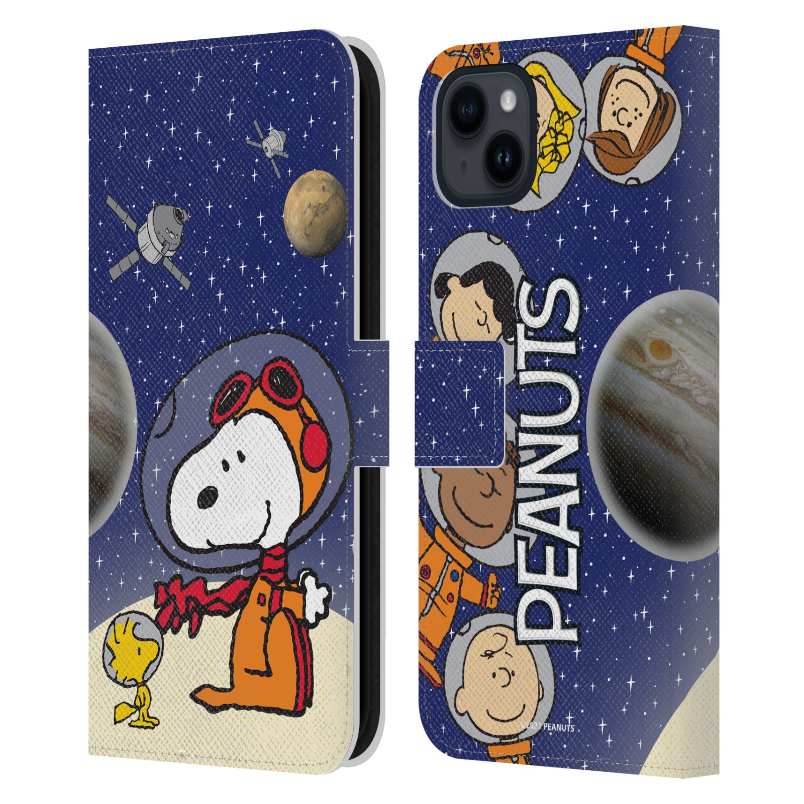 Pouzdro na mobil Apple Iphone 15 PLUS - HEAD CASE - Peanuts Snoopy ve vesmíru 2