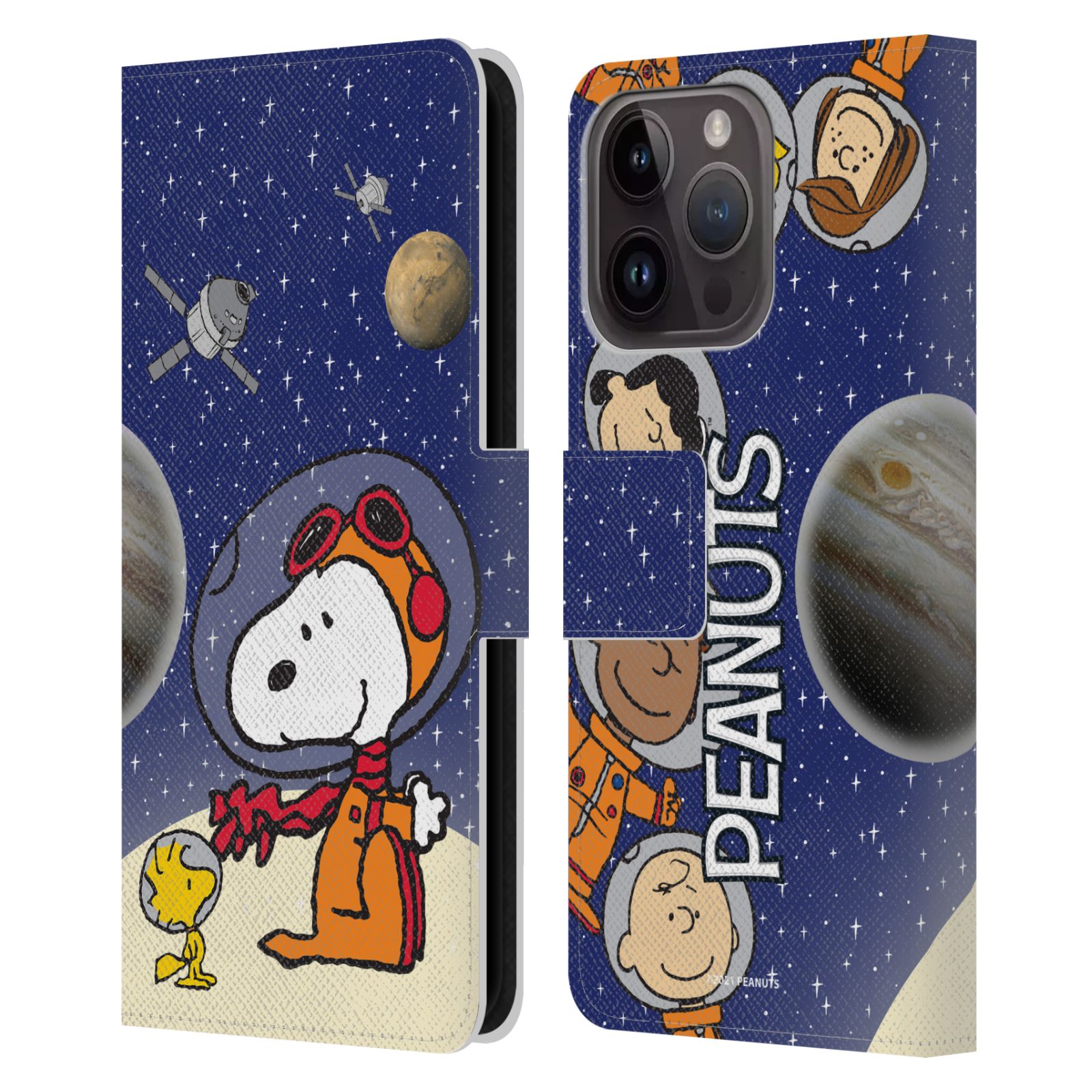 Pouzdro na mobil Apple Iphone 15 PRO - HEAD CASE - Peanuts Snoopy ve vesmíru 2