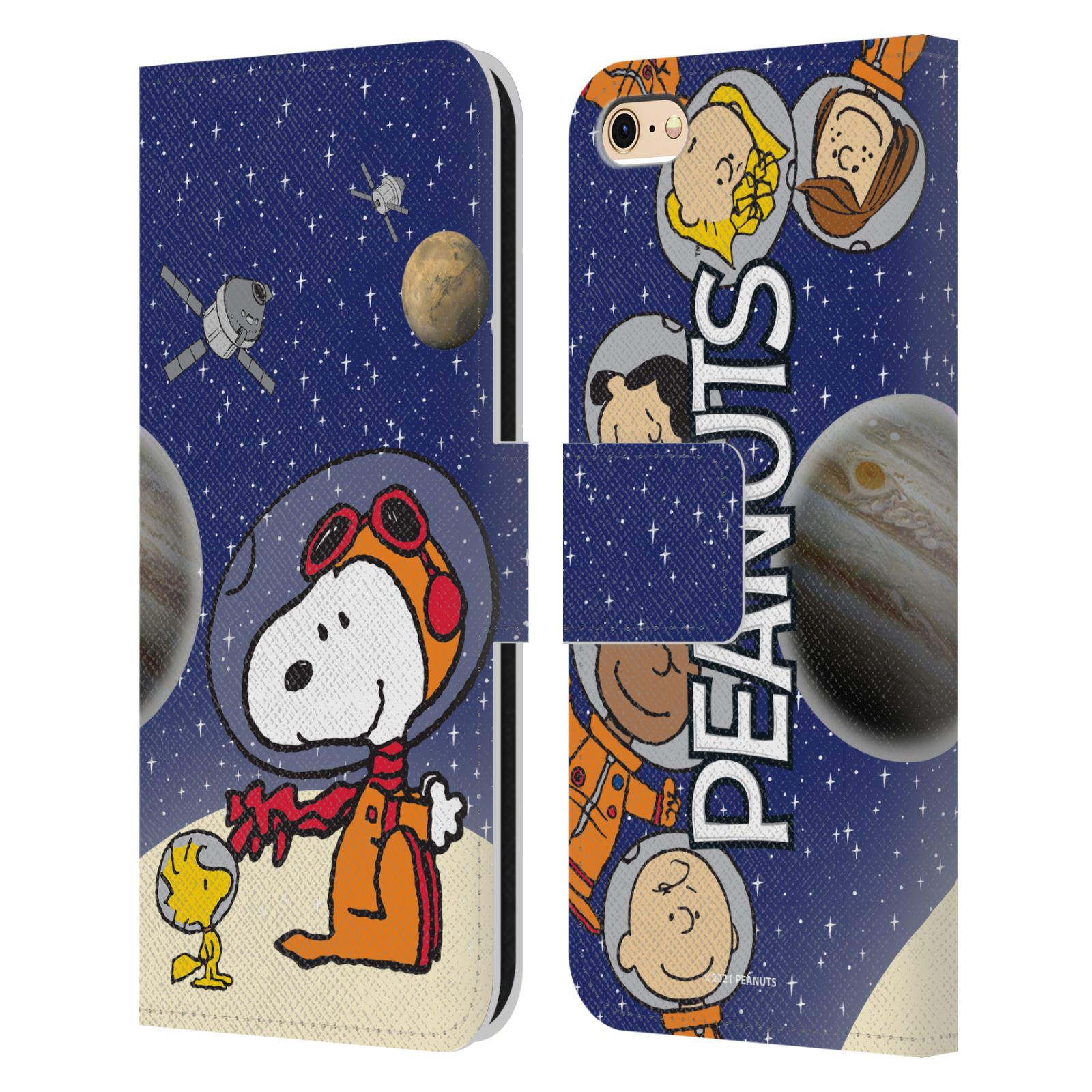 Pouzdro na mobil Apple Iphone 6 / 6S - HEAD CASE - Peanuts Snoopy ve vesmíru