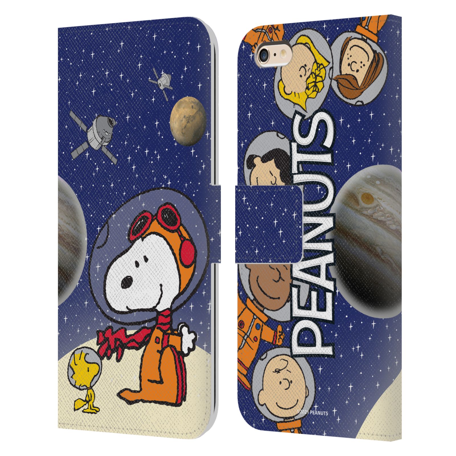 Pouzdro na mobil Apple Iphone 6 PLUS / 6S PLUS - HEAD CASE - Peanuts Snoopy ve vesmíru 2