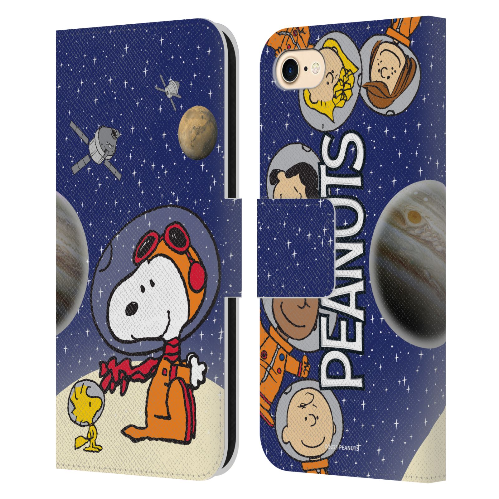 Pouzdro na mobil Apple Iphone 7/8/SE2020 - HEAD CASE - Peanuts Snoopy ve vesmíru 2