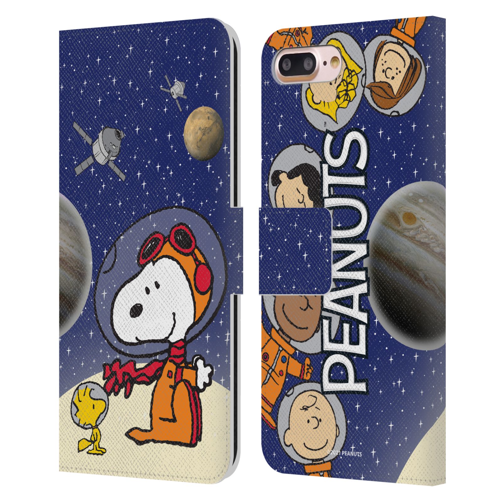 Pouzdro na mobil Apple Iphone 7+/8+ - HEAD CASE - Peanuts Snoopy ve vesmíru 2