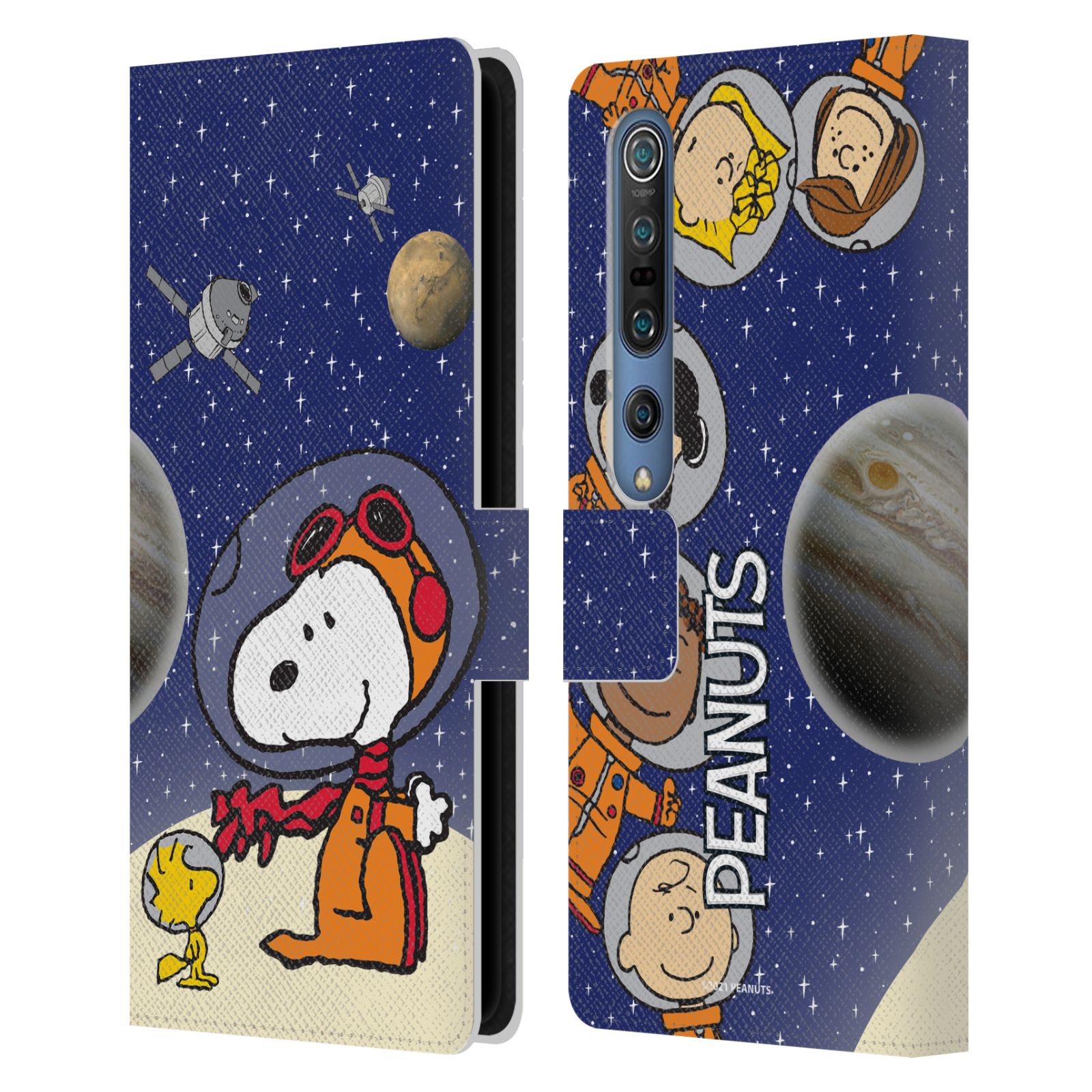 Pouzdro na mobil Xiaomi Mi 10 / Mi 10 Pro  - HEAD CASE - Peanuts Snoopy ve vesmíru 2
