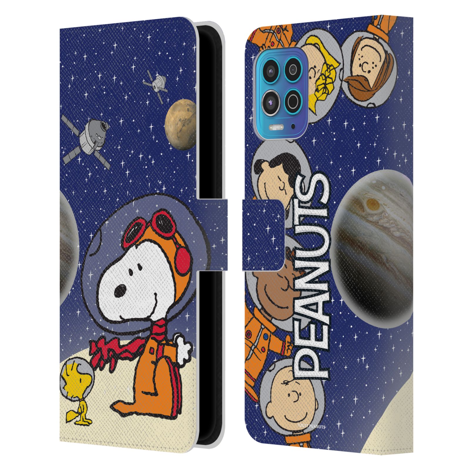 Pouzdro na mobil Motorola Moto G100 - HEAD CASE - Peanuts Snoopy ve vesmíru 2