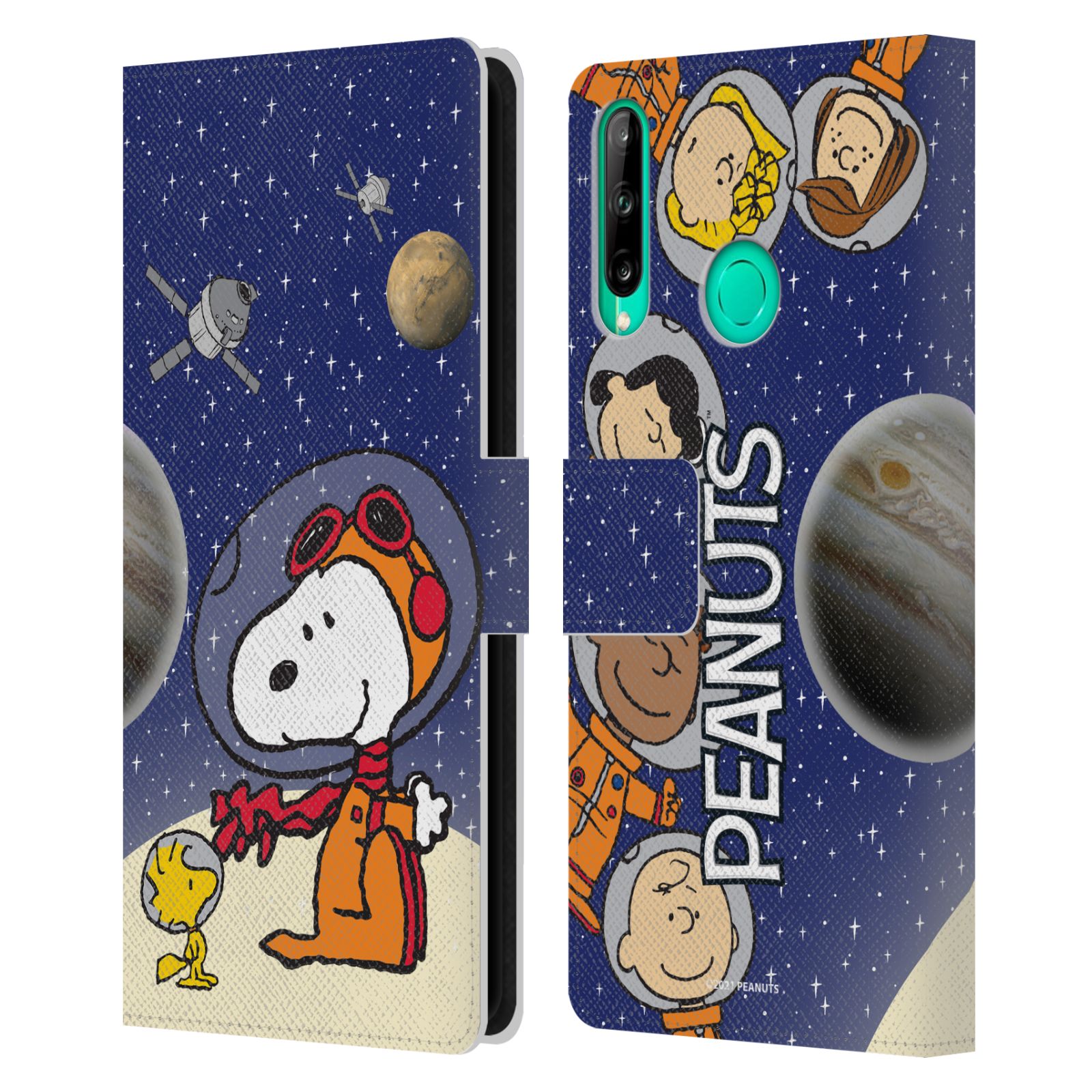 Pouzdro na mobil Huawei P40 LITE E - HEAD CASE - Peanuts Snoopy ve vesmíru 2