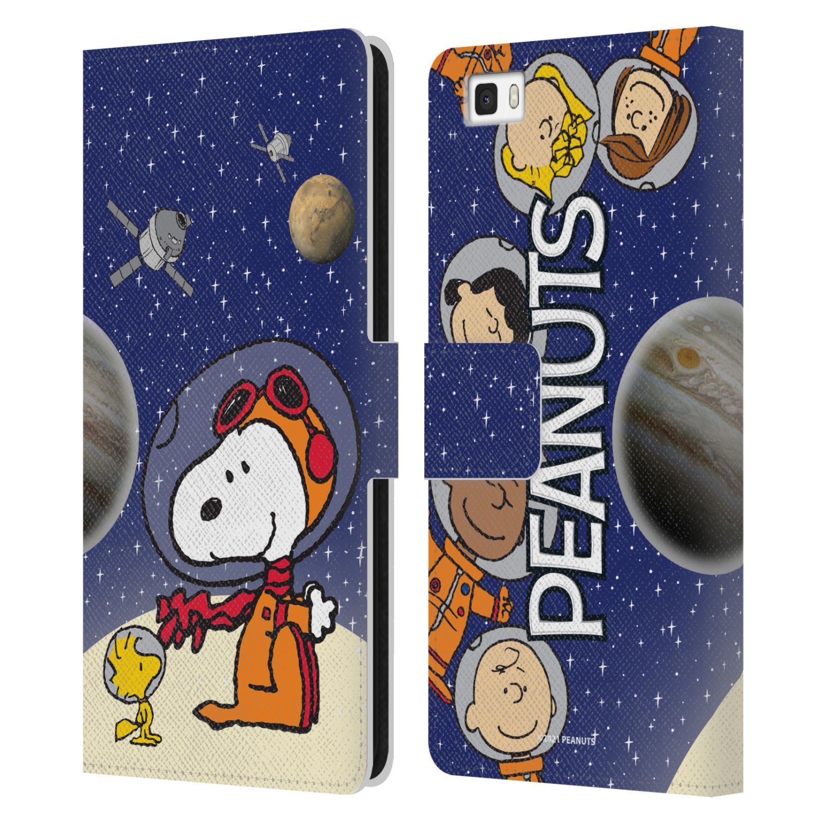Pouzdro na mobil Huawei P8 LITE - HEAD CASE - Peanuts Snoopy ve vesmíru 2