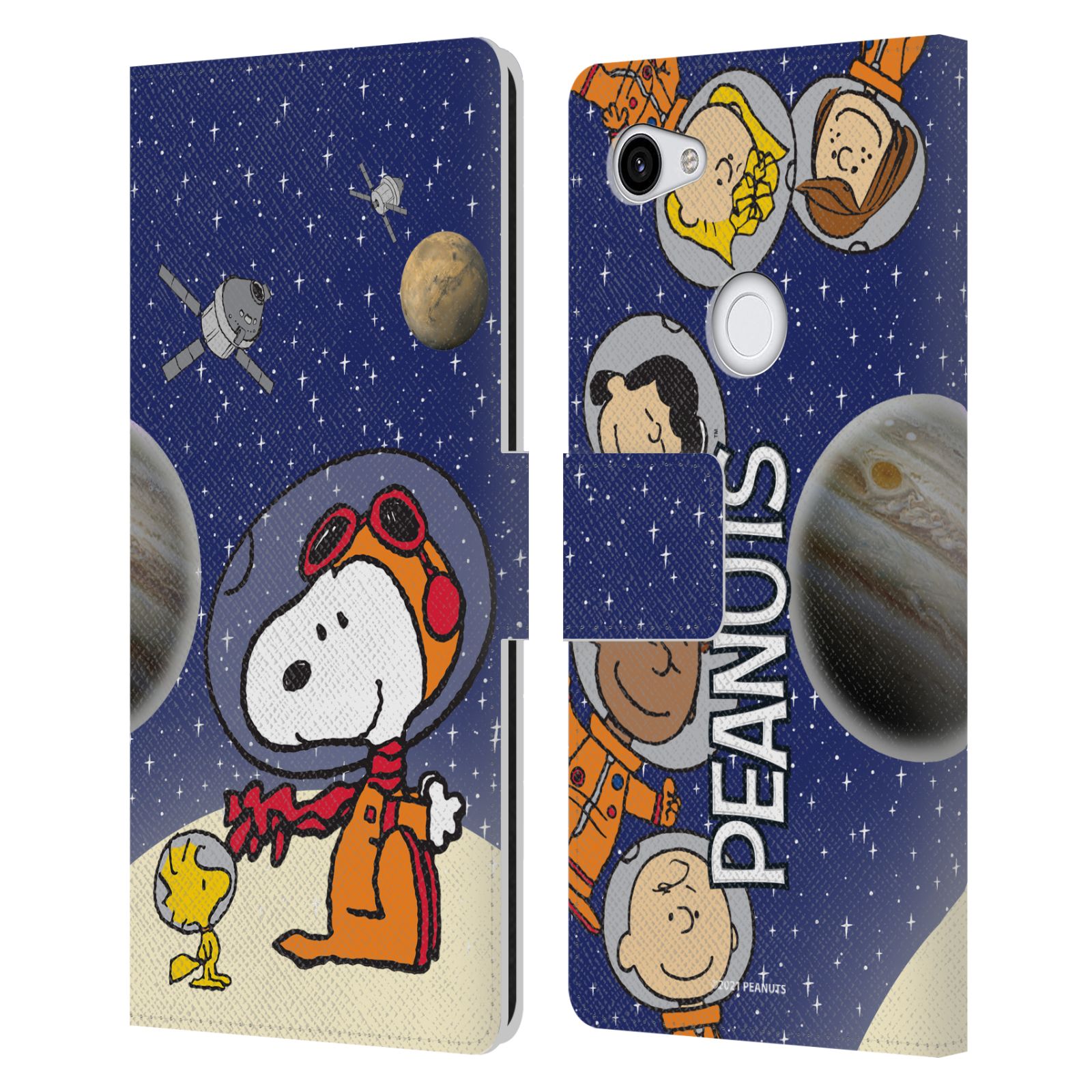 Pouzdro na mobil Google Pixel 3A XL  - HEAD CASE - Peanuts Snoopy ve vesmíru 2