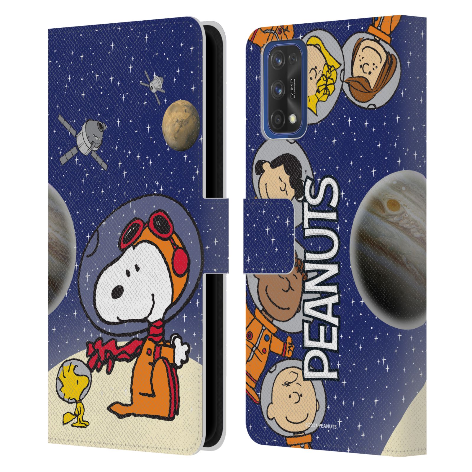 Pouzdro na mobil Realme 7 PRO - HEAD CASE - Peanuts Snoopy ve vesmíru 2