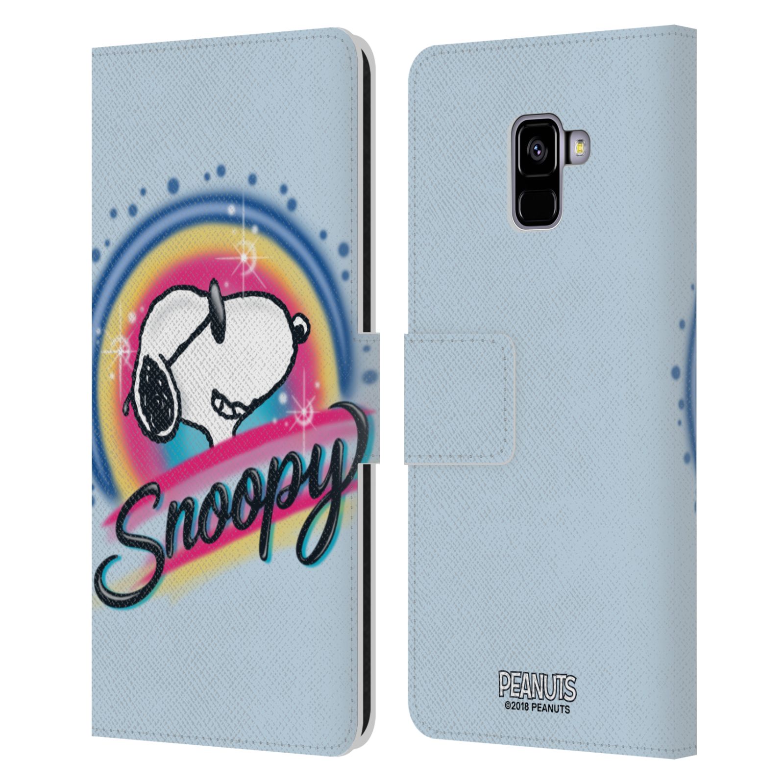 Pouzdro na mobil Samsung Galaxy A8+ 2018 - HEAD CASE - Peanuts Snoopy Superstar 2