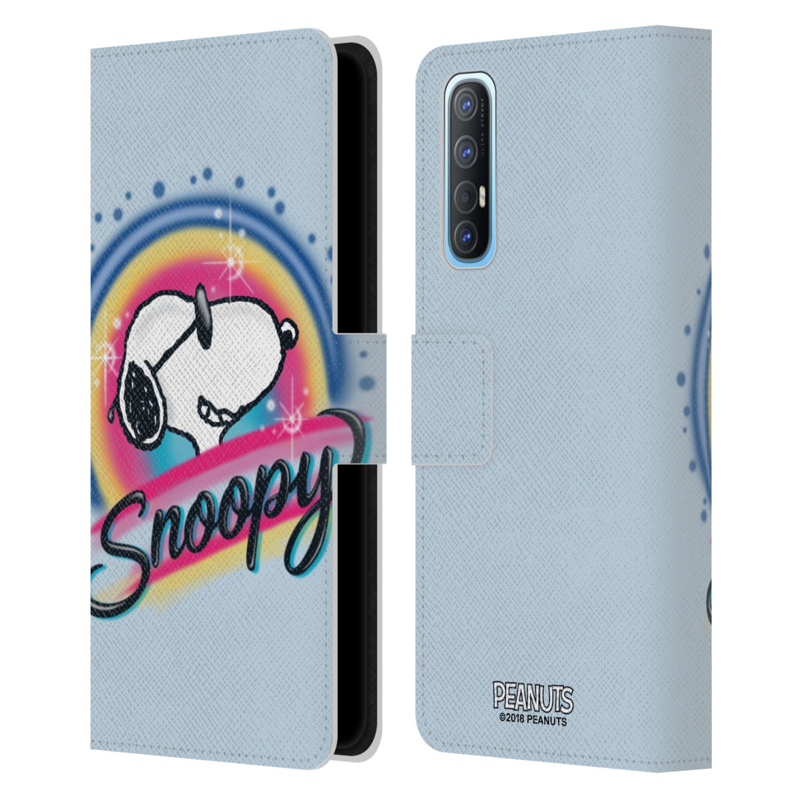 Pouzdro na mobil Oppo Find X2 NEO - HEAD CASE - Peanuts Snoopy Superstar 2