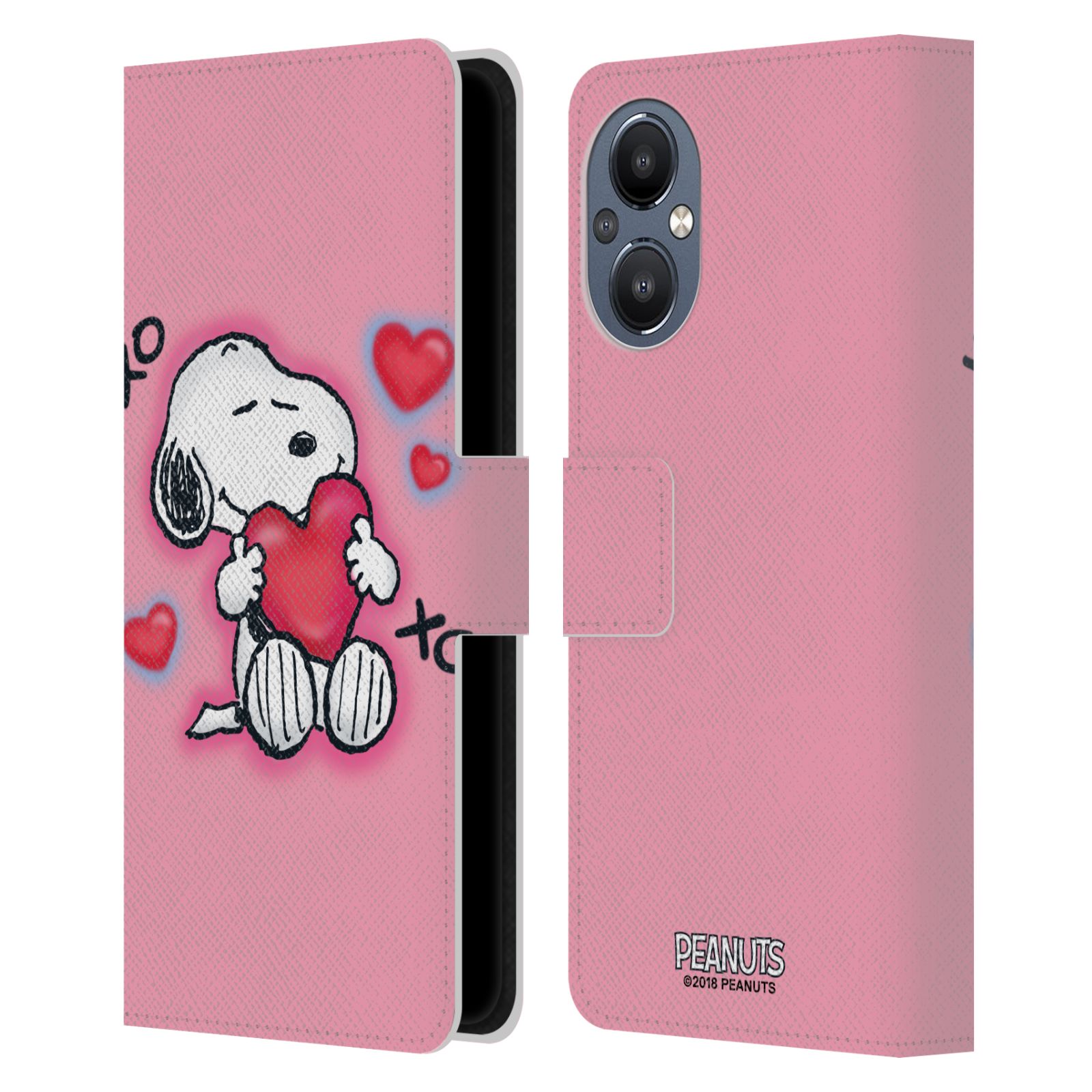 Pouzdro na mobil OnePlus Nord N20 5G - HEAD CASE - Peanuts - Snoopy a srdíčka