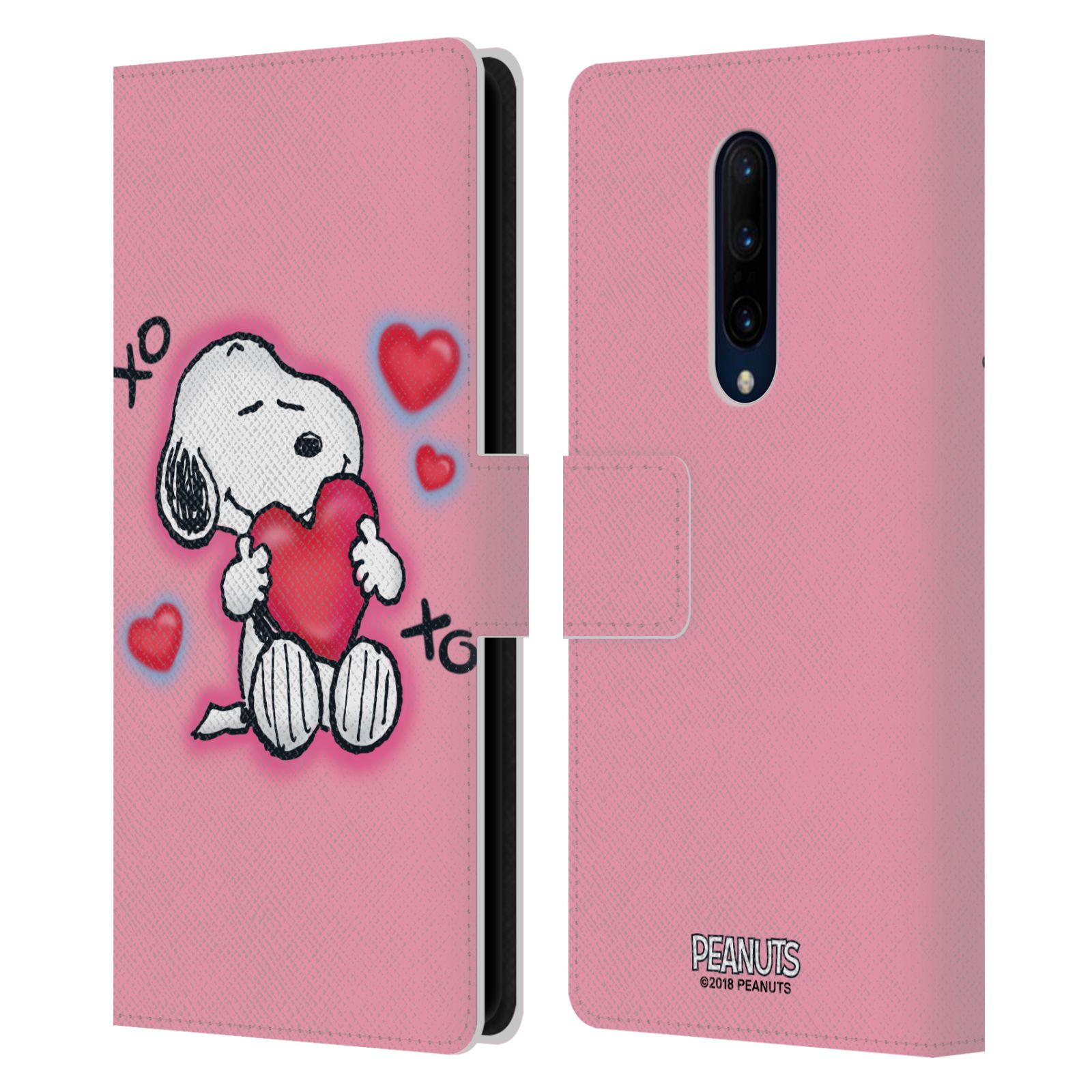 Pouzdro na mobil OnePlus 7 PRO  - HEAD CASE - Peanuts - Snoopy a srdíčka
