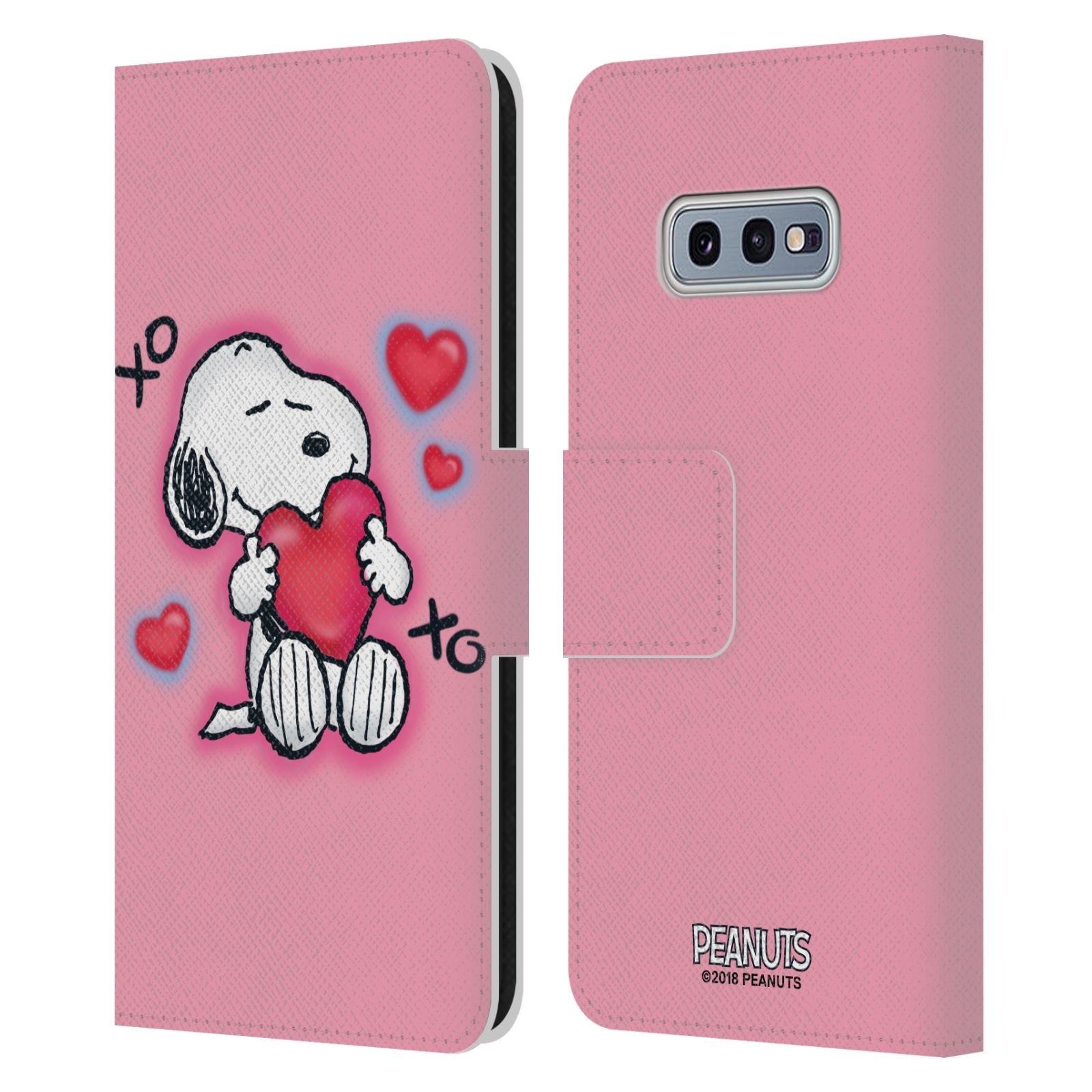 Pouzdro na mobil Samsung Galaxy S10e  - HEAD CASE - Peanuts - Snoopy a srdíčka