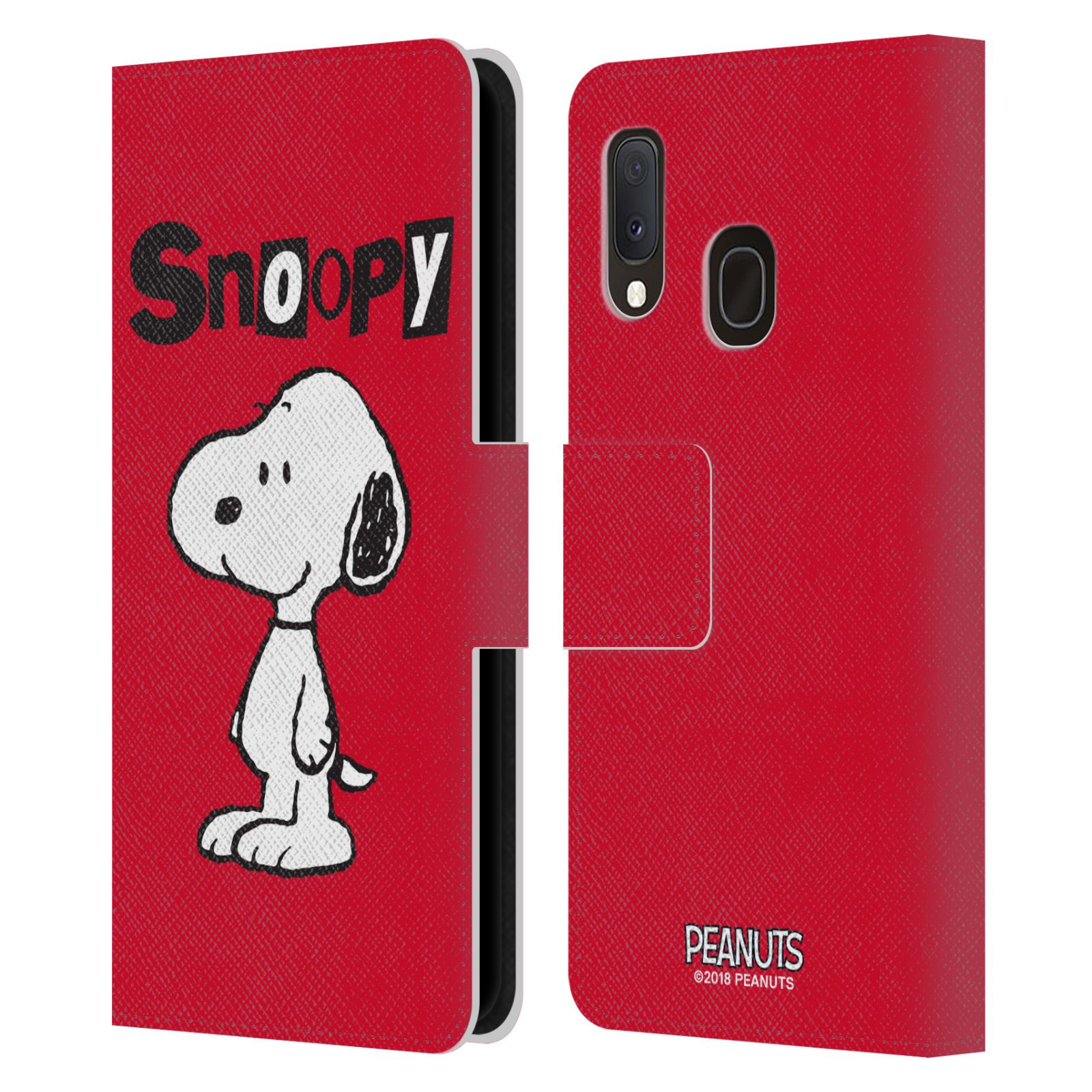 Pouzdro na mobil Samsung Galaxy A20E - HEAD CASE - Peanuts - Snoopy červená