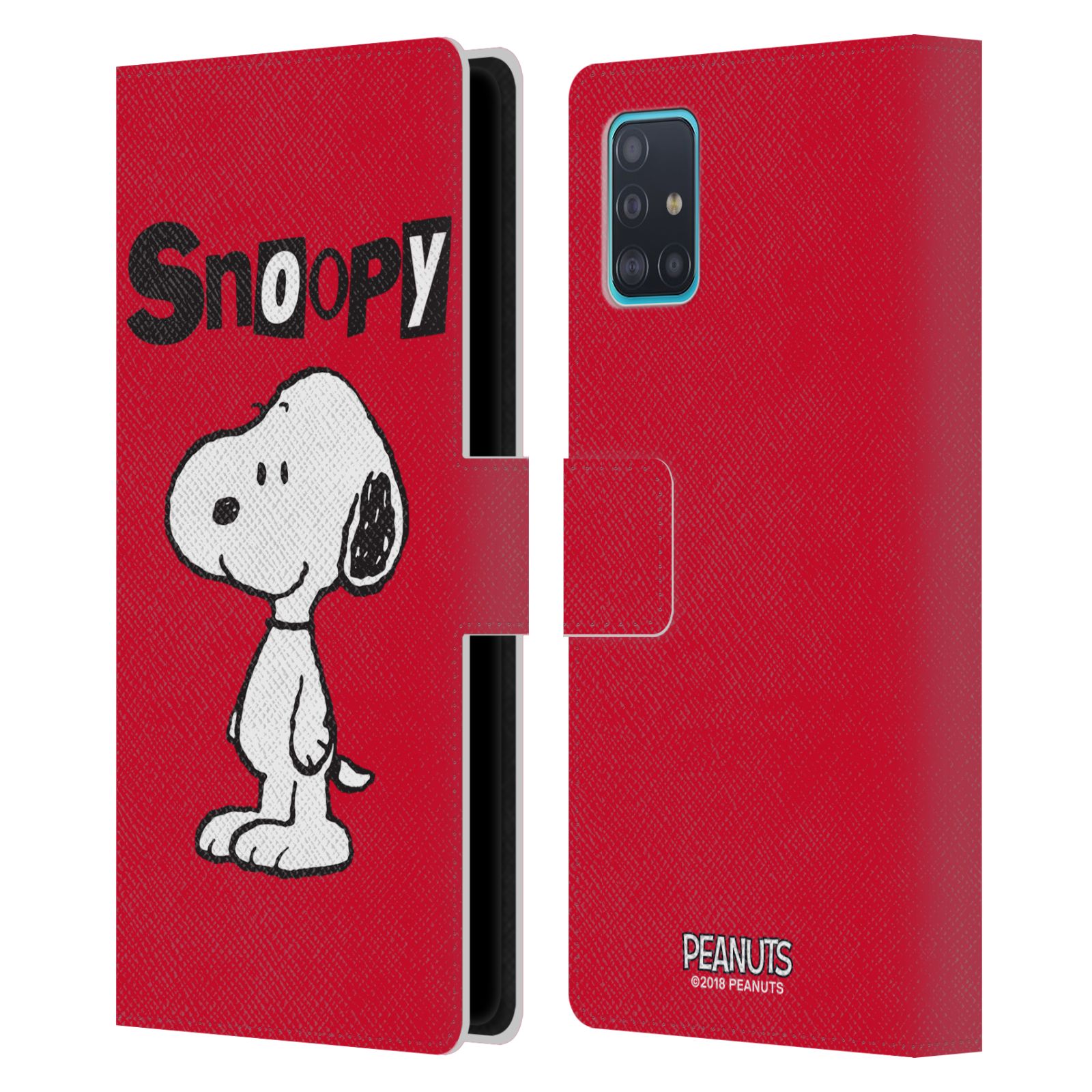 Pouzdro na mobil Samsung Galaxy A51 - HEAD CASE - Peanuts - Snoopy červená