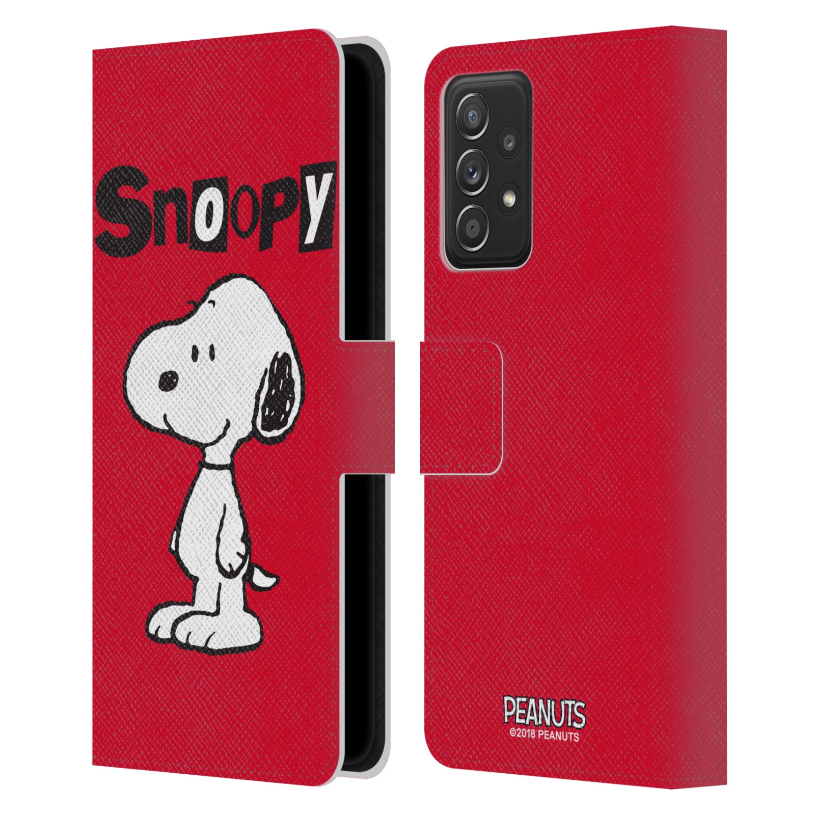 Pouzdro na mobil Samsung Galaxy A52 / A52 G - HEAD CASE - Peanuts - Snoopy červená