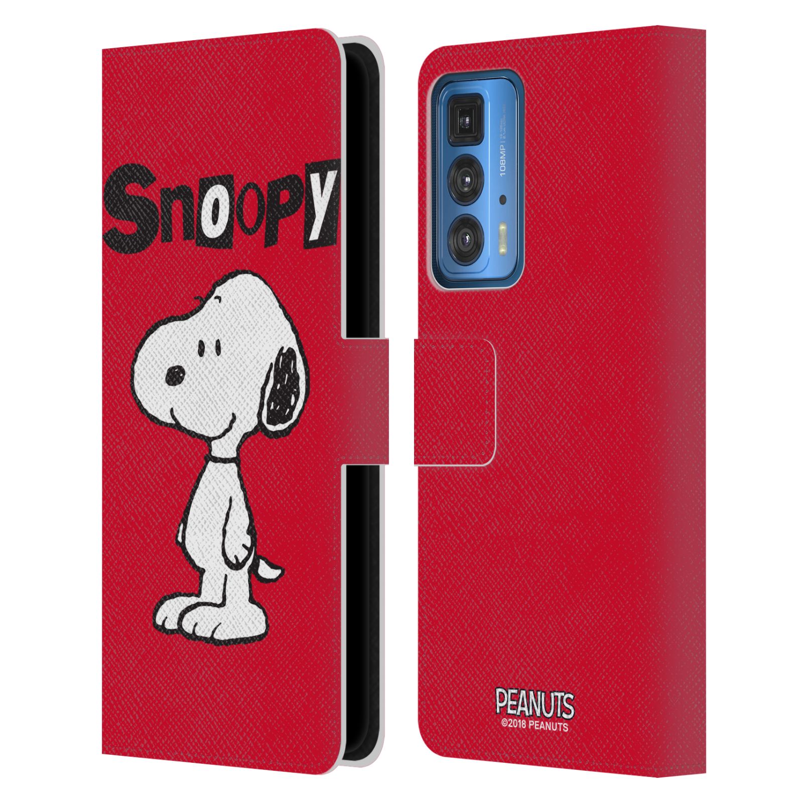 Pouzdro na mobil Motorola EDGE 20 PRO - HEAD CASE - Peanuts - Snoopy červená