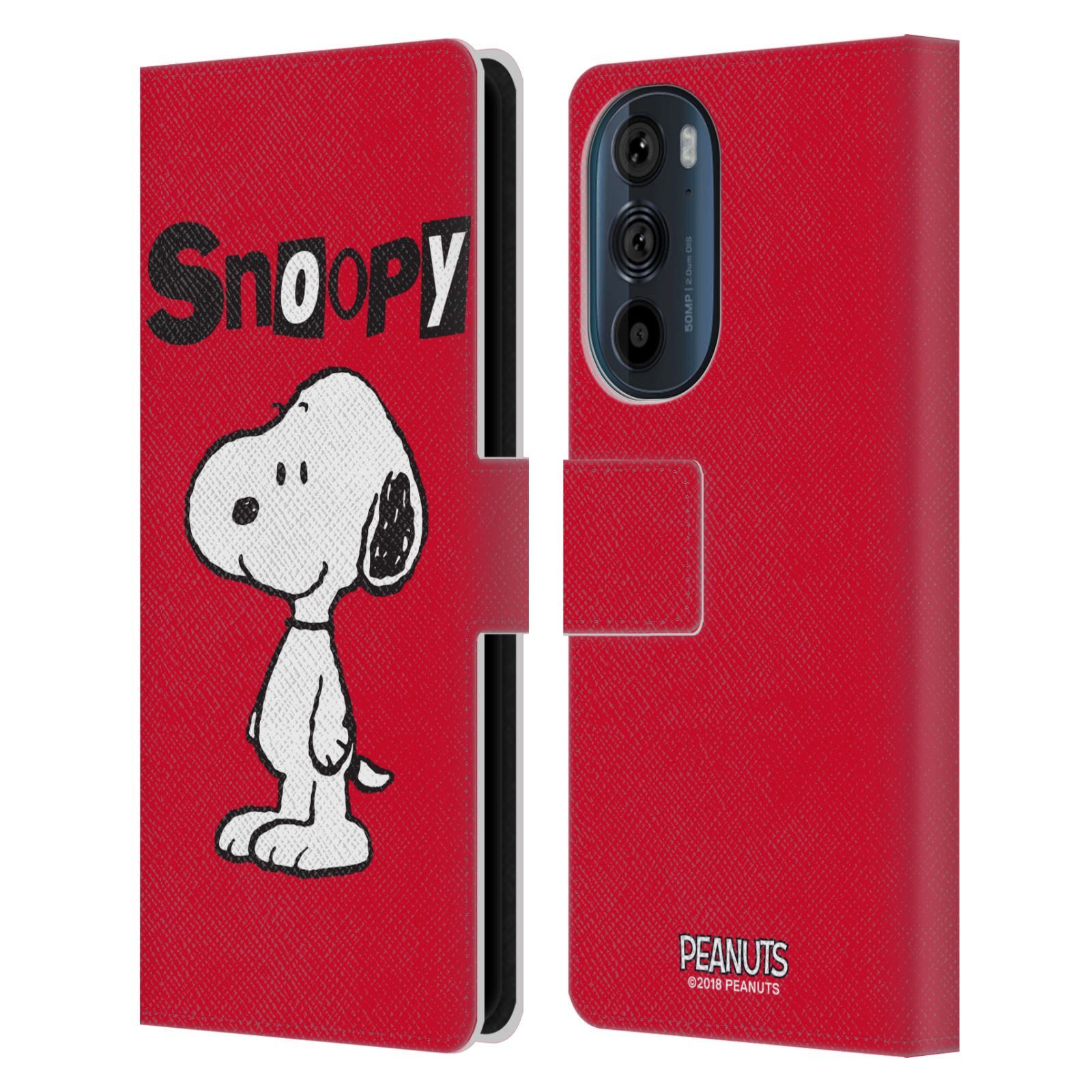 Pouzdro na mobil Motorola EDGE 30 - HEAD CASE - Peanuts - Snoopy červená