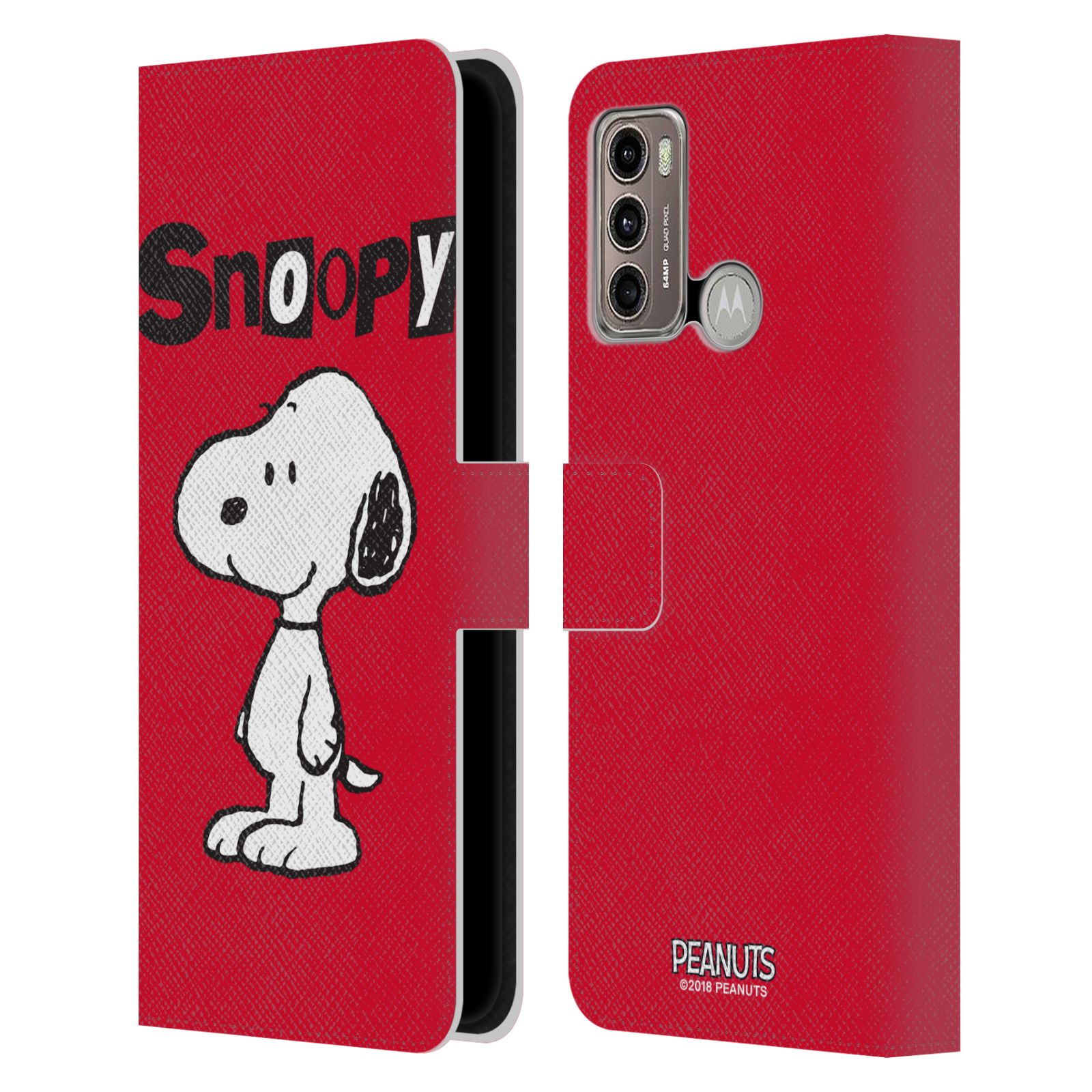 Pouzdro na mobil Motorola Moto G60 - HEAD CASE - Peanuts - Snoopy červená