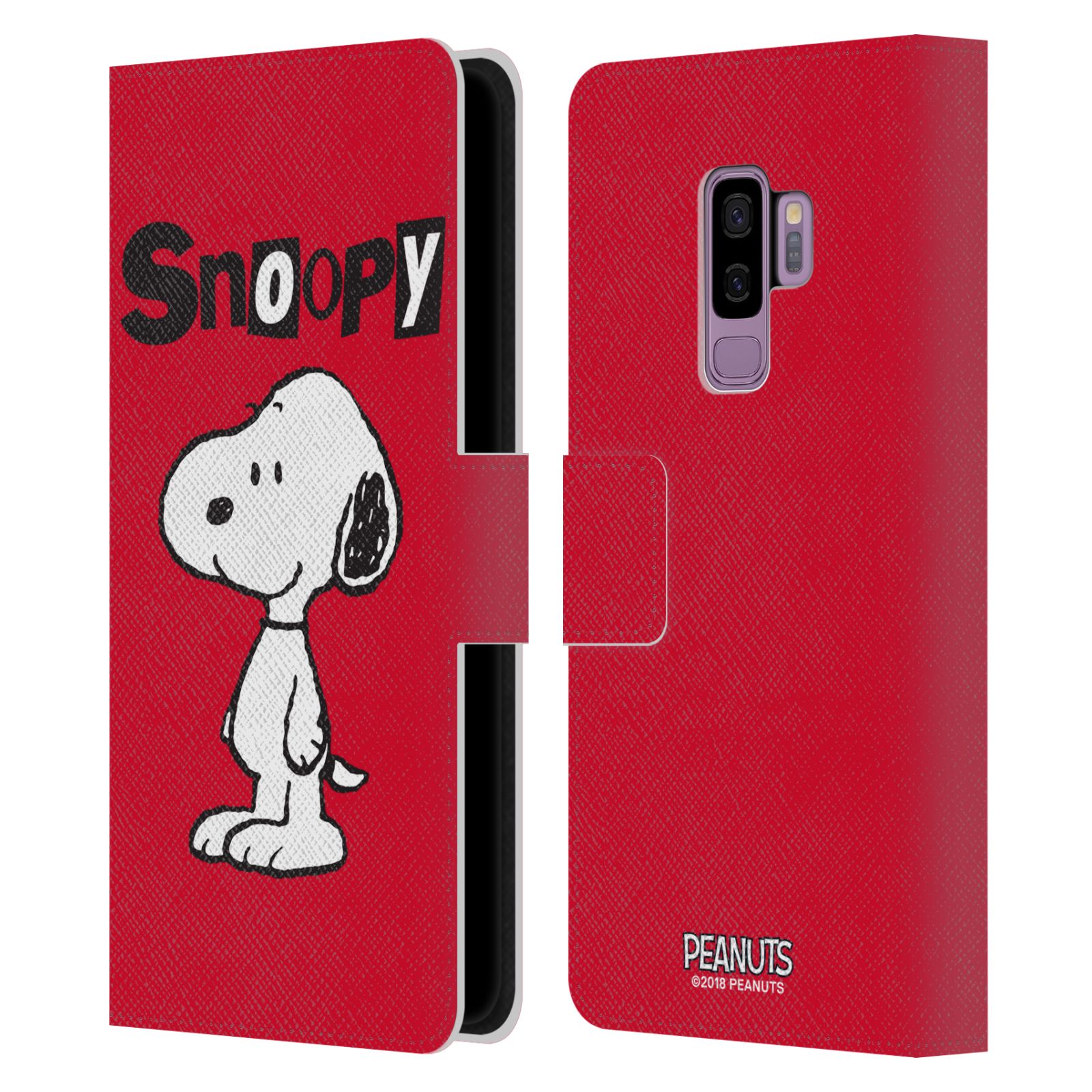 Pouzdro na mobil Samsung Galaxy S9+ / S9 PLUS - HEAD CASE - Peanuts - Snoopy červená