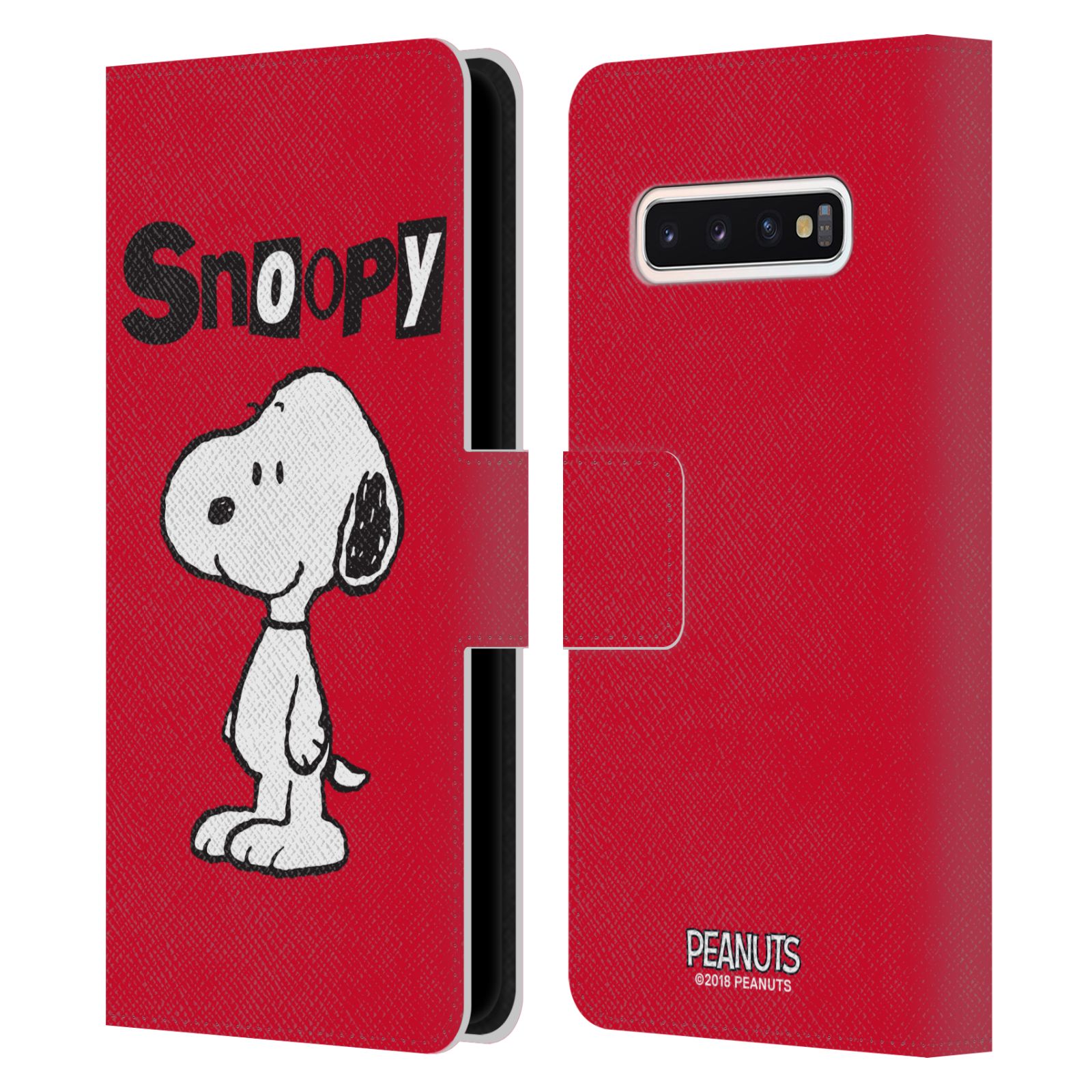 Pouzdro na mobil Samsung Galaxy S10 - HEAD CASE - Peanuts - Snoopy červená
