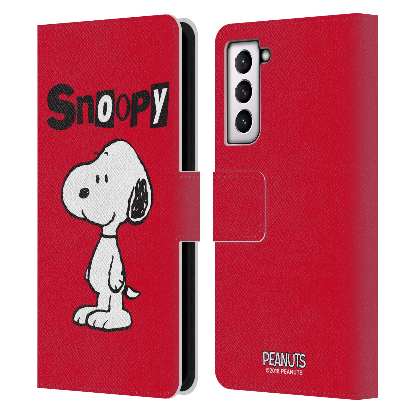 Pouzdro na mobil Samsung Galaxy S21 / S21 5G - HEAD CASE - Peanuts - Snoopy červená