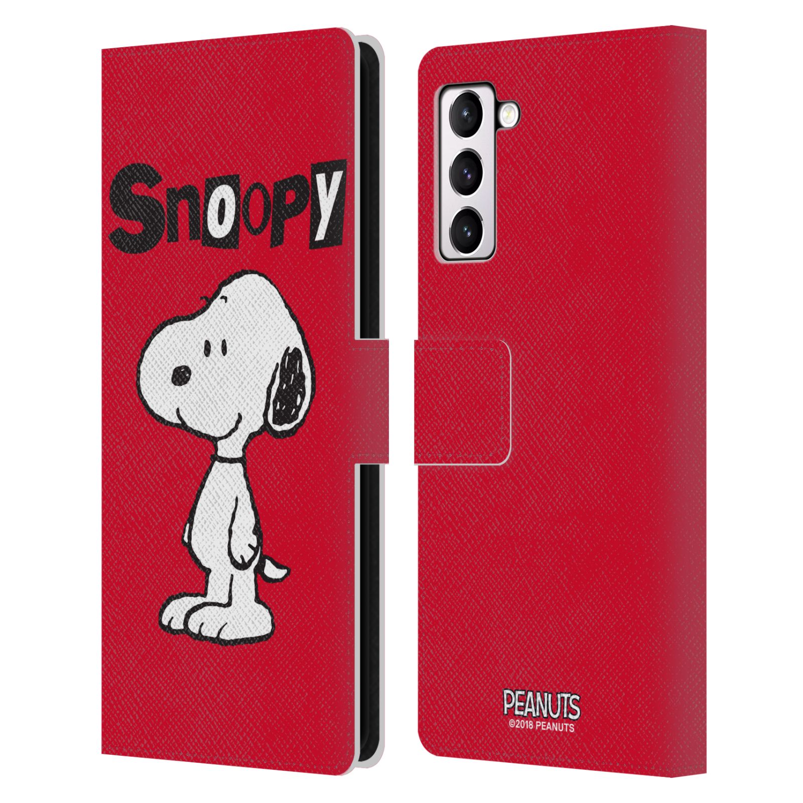 Pouzdro na mobil Samsung Galaxy S21+ 5G  - HEAD CASE - Peanuts - Snoopy červená