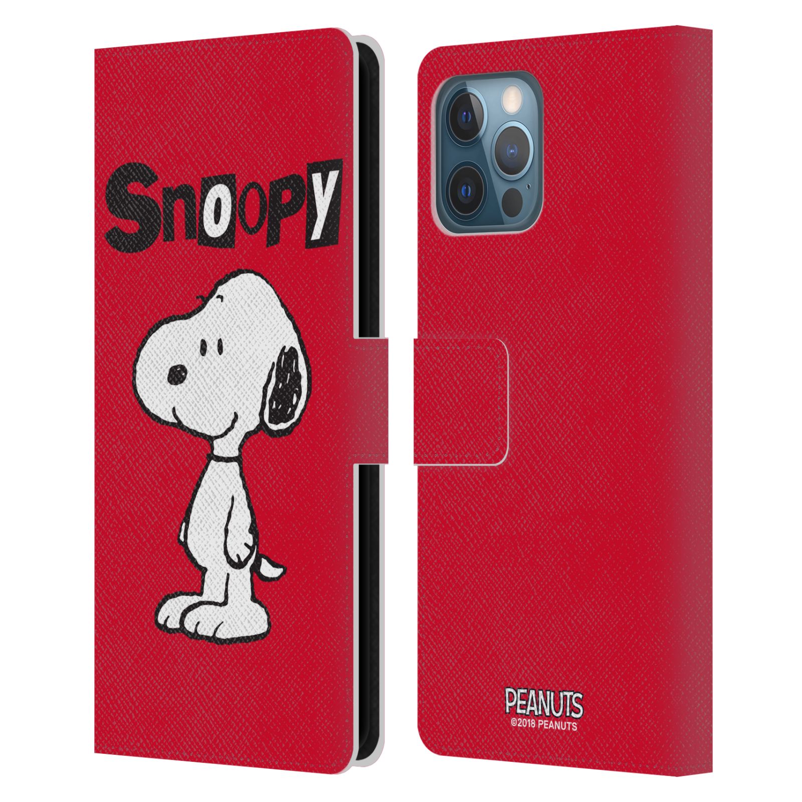 Pouzdro na mobil Apple Iphone 12 Pro Max - HEAD CASE - Peanuts - Snoopy červená