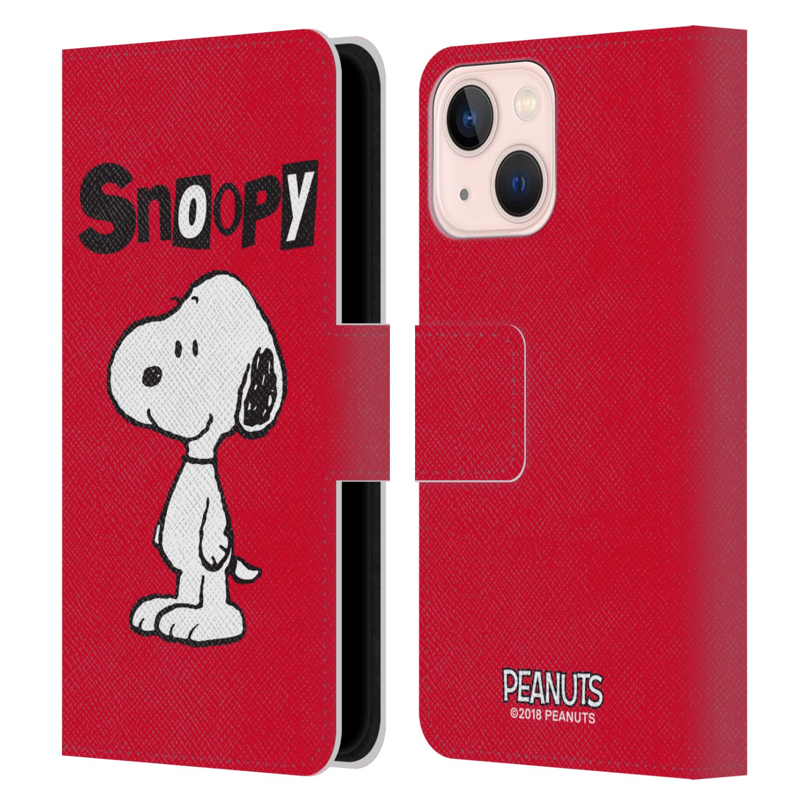 Pouzdro na mobil Apple Iphone 13 MINI - HEAD CASE - Peanuts - Snoopy červená