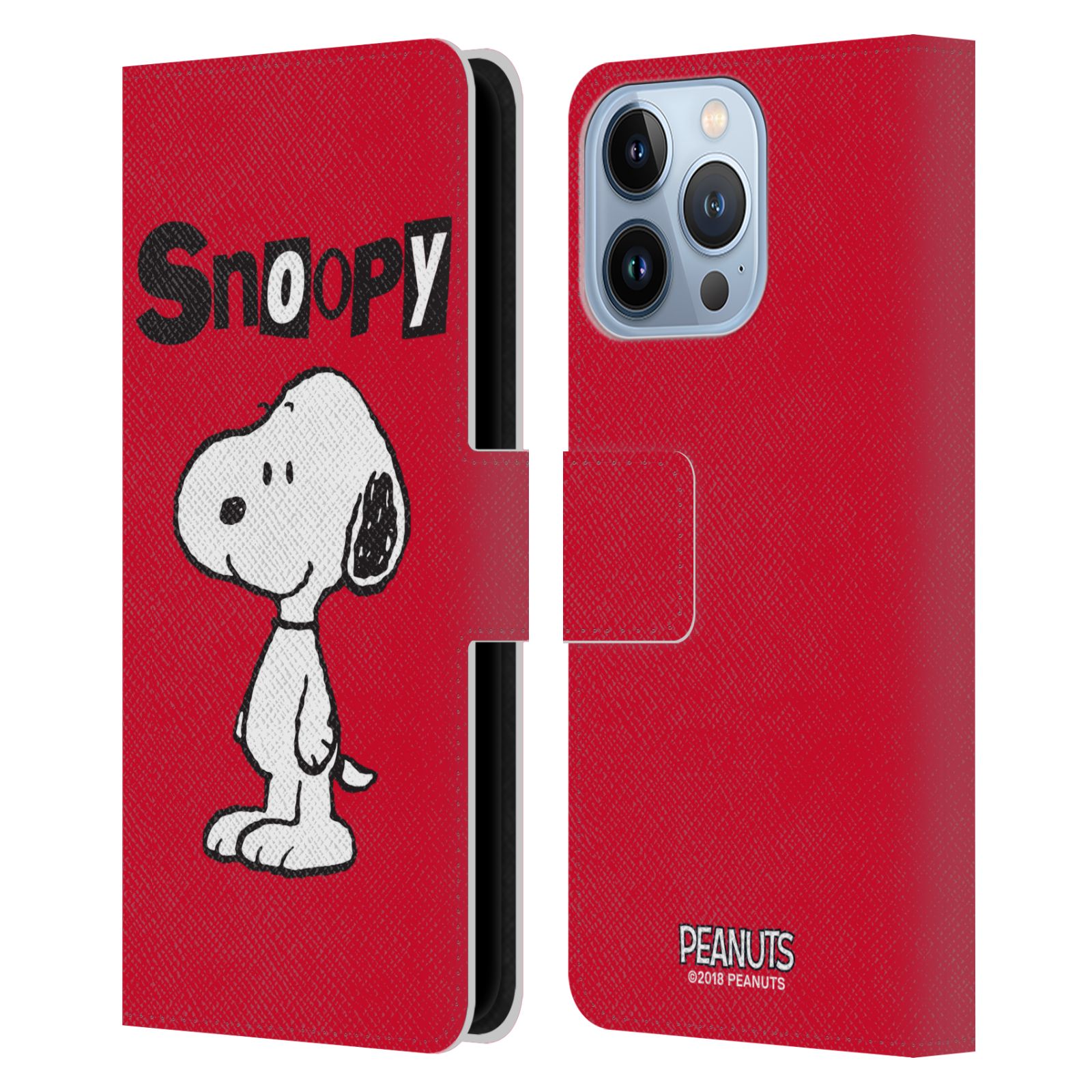 Pouzdro na mobil Apple Iphone 13 Pro - HEAD CASE - Peanuts - Snoopy červená