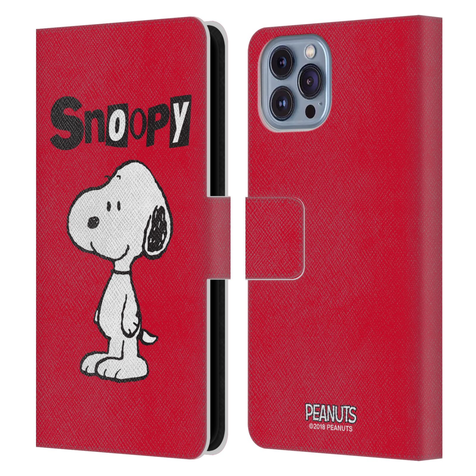 Pouzdro na mobil Apple Iphone 14 - HEAD CASE - Peanuts - Snoopy červená