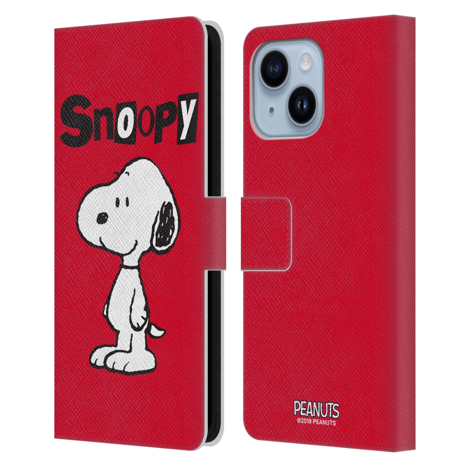 Pouzdro na mobil Apple Iphone 14 PLUS - HEAD CASE - Peanuts - Snoopy červená