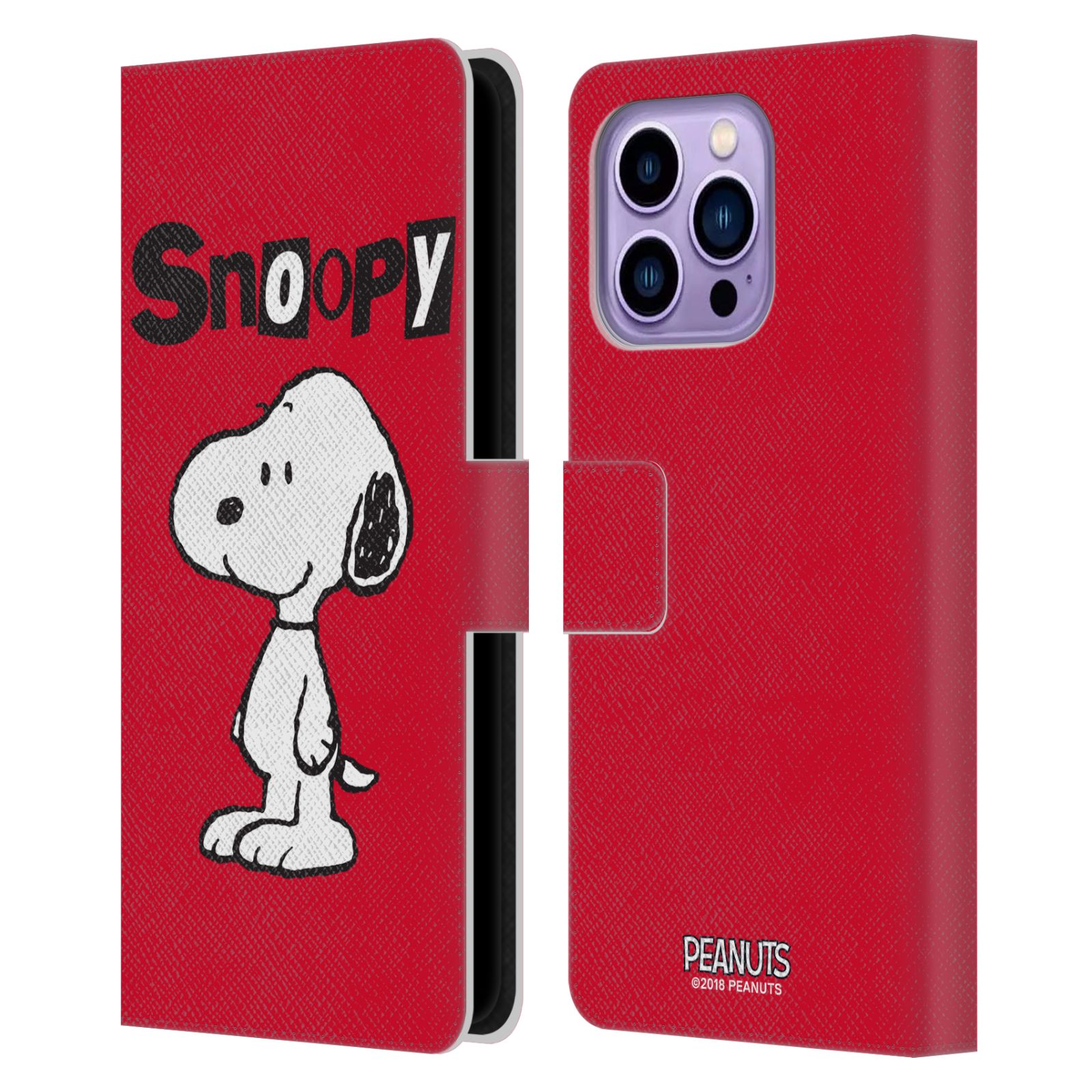 Pouzdro na mobil Apple Iphone 14 PRO MAX - HEAD CASE - Peanuts - Snoopy červená