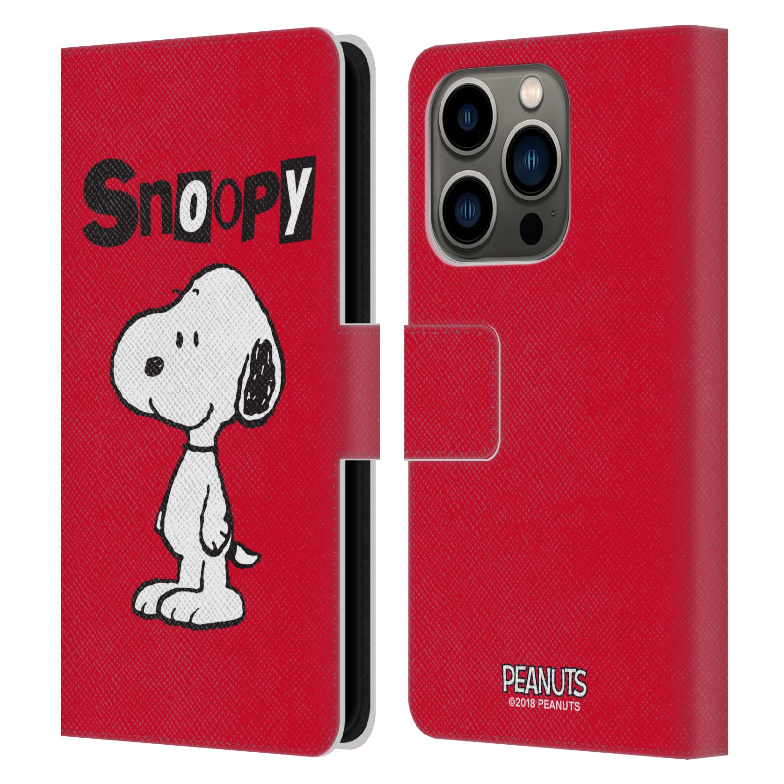 Pouzdro na mobil Apple Iphone 14 PRO - HEAD CASE - Peanuts - Snoopy červená