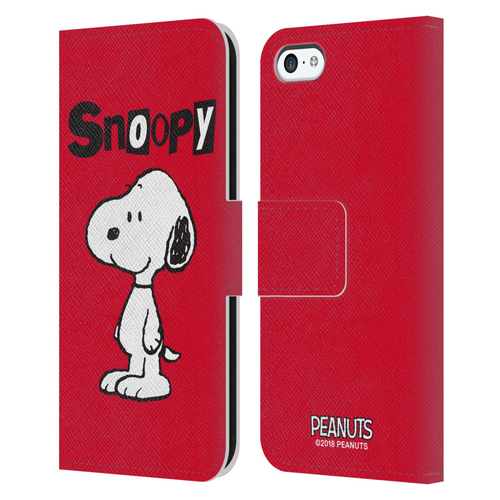 Pouzdro na mobil Apple Iphone 5C - HEAD CASE - Peanuts - Snoopy červená