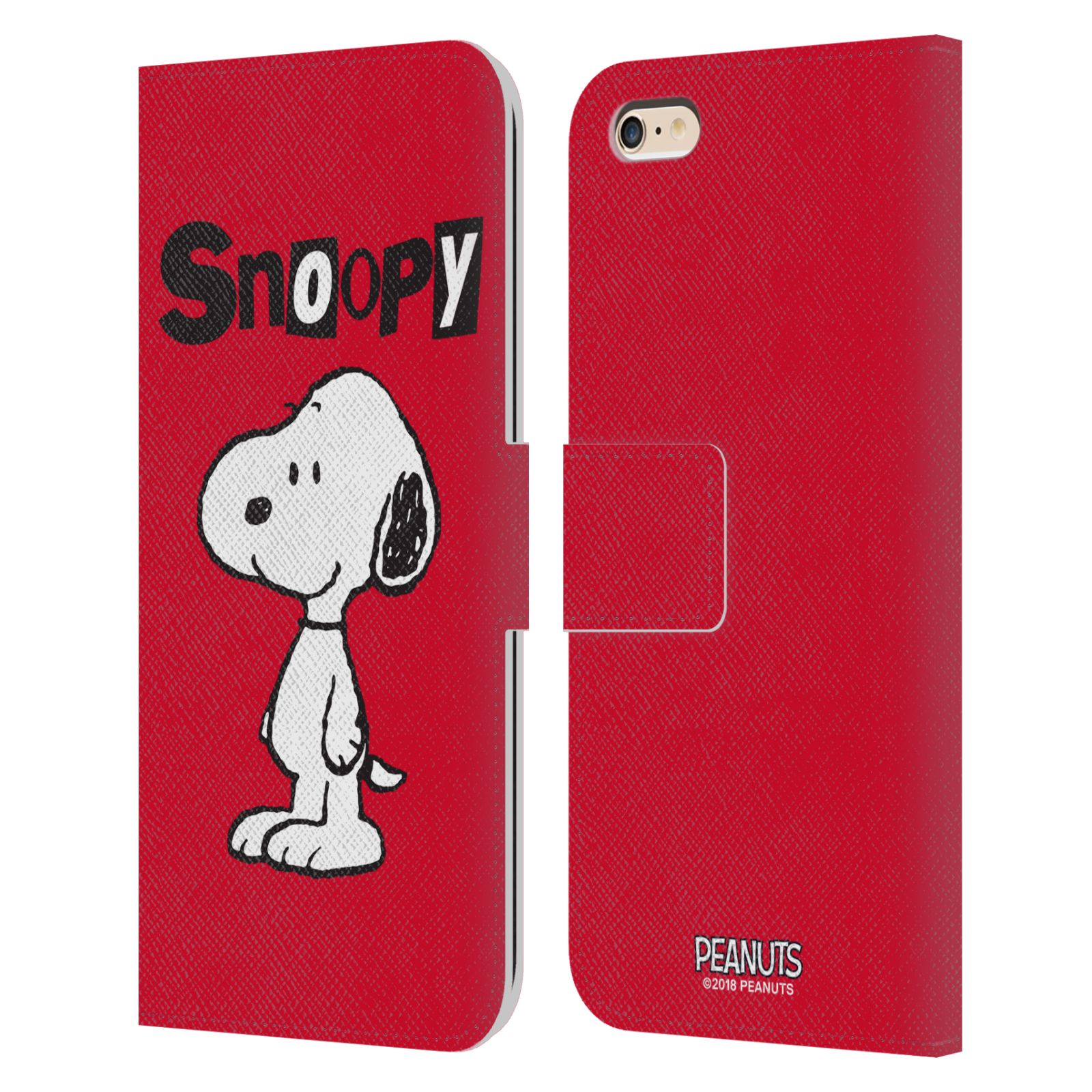 Pouzdro na mobil Apple Iphone 6 PLUS / 6S PLUS - HEAD CASE - Peanuts - Snoopy červená
