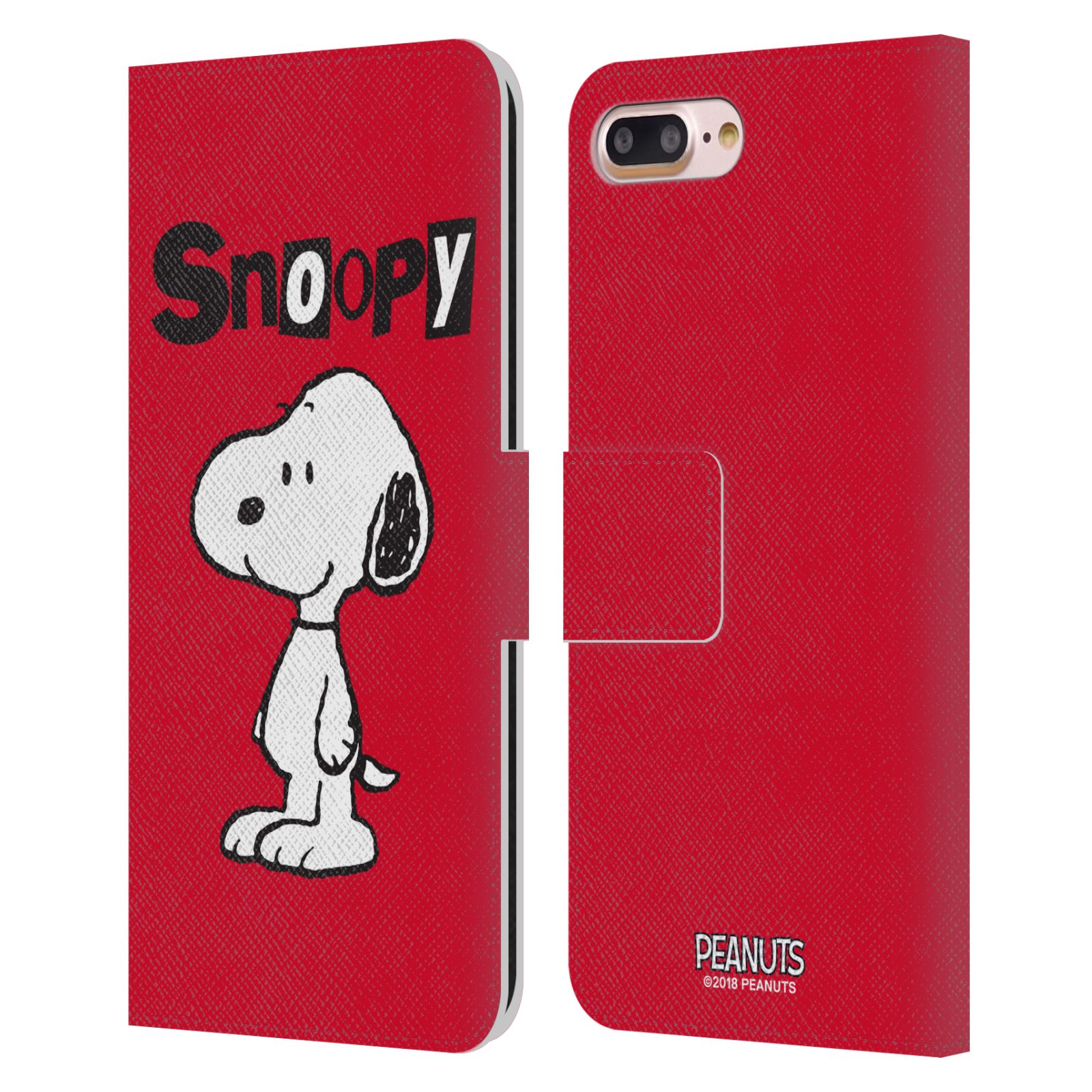 Pouzdro na mobil Apple Iphone 7+/8+ - HEAD CASE - Peanuts - Snoopy červená