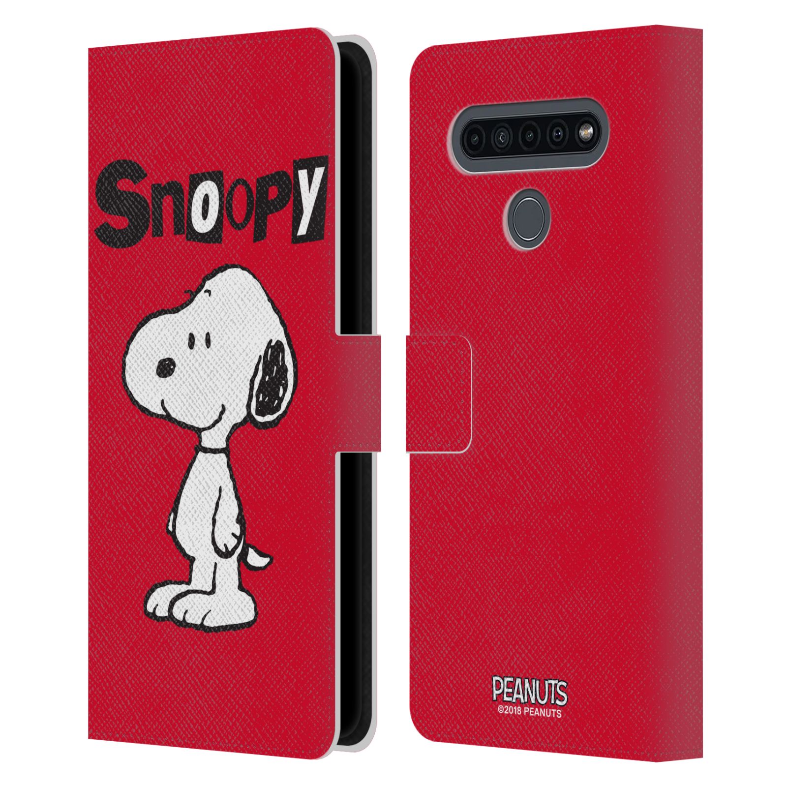 Pouzdro na mobil LG K41s  - HEAD CASE - Peanuts - Snoopy červená