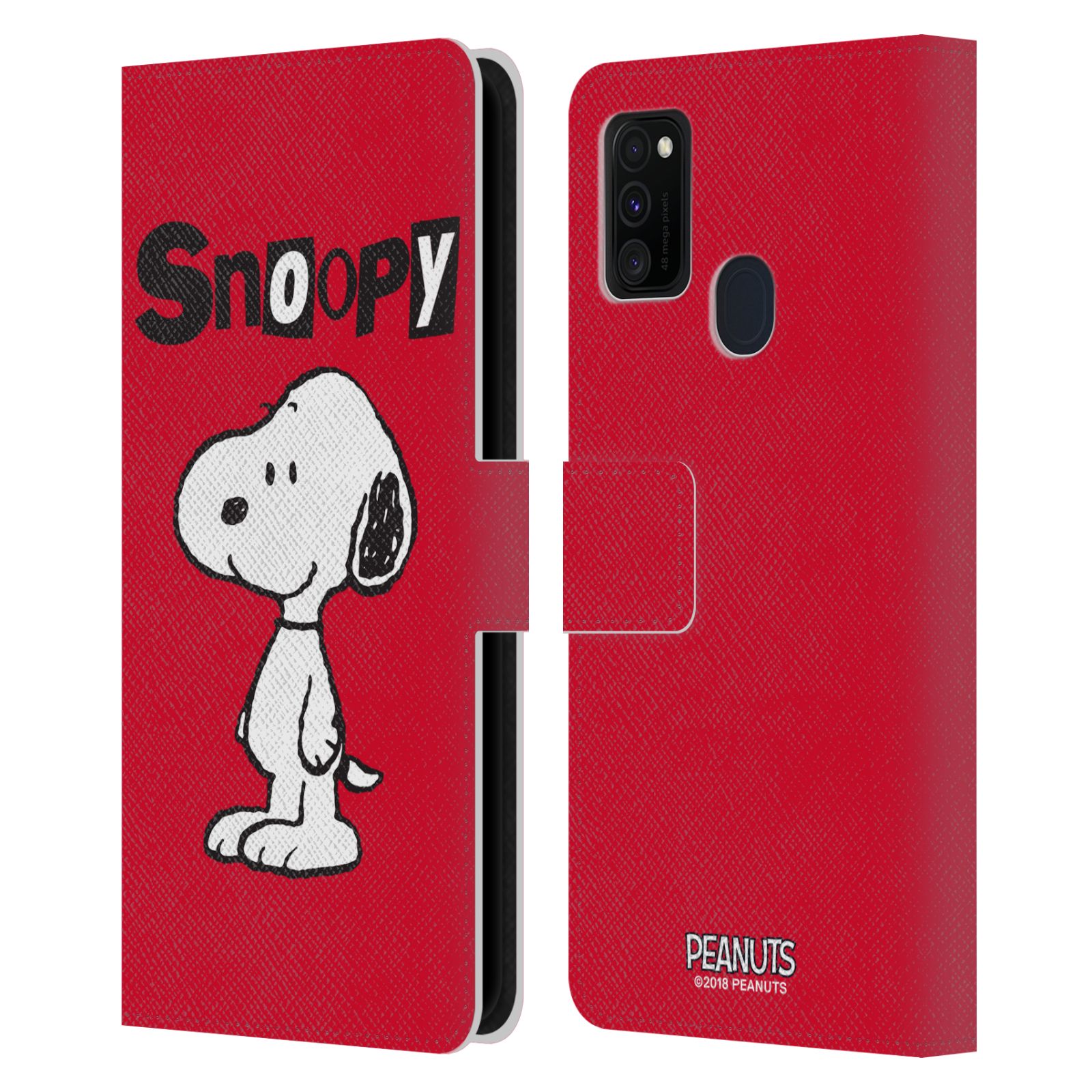 Pouzdro na mobil Samsung Galaxy M21 - HEAD CASE - Peanuts - Snoopy červená
