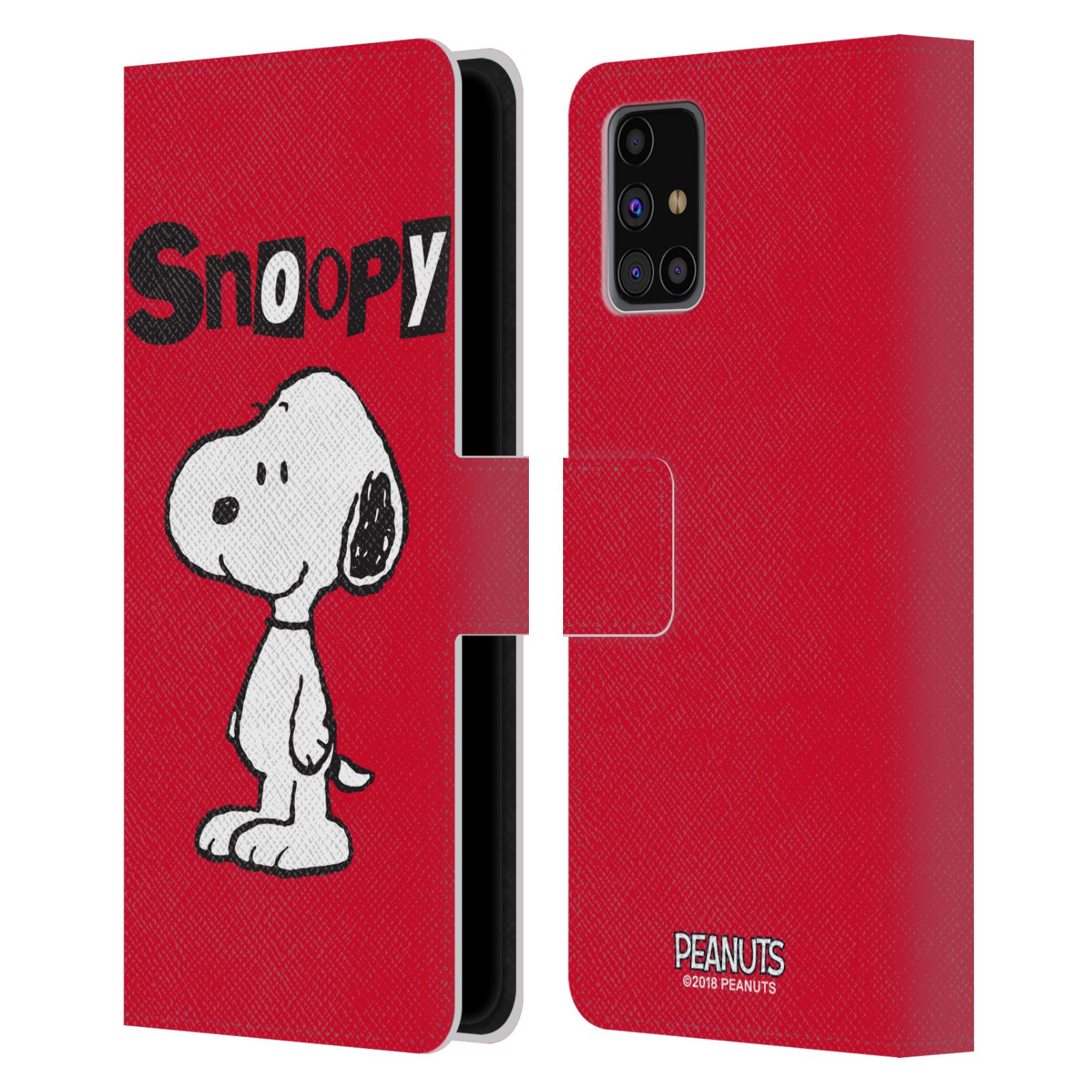 Pouzdro na mobil Samsung Galaxy M31s - HEAD CASE - Peanuts - Snoopy červená
