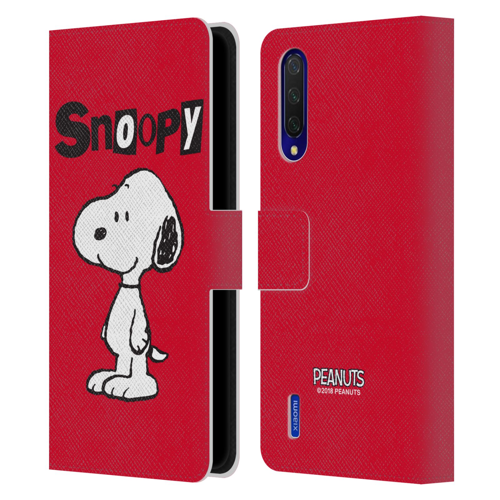 Pouzdro na mobil Xiaomi Mi 9 LITE  - HEAD CASE - Peanuts - Snoopy červená