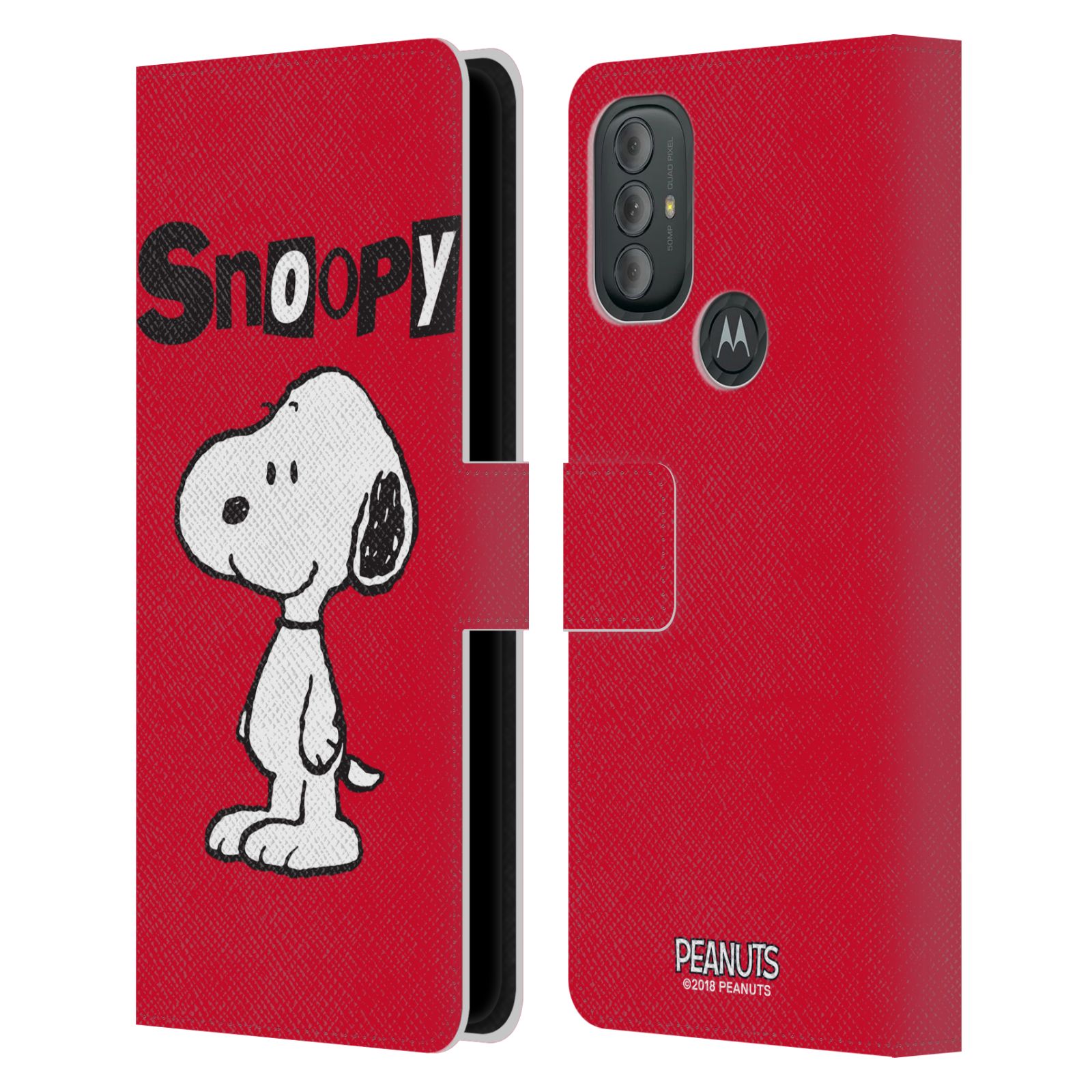 Pouzdro na mobil Motorola Moto G10 / G30 - HEAD CASE - Peanuts - Snoopy červená