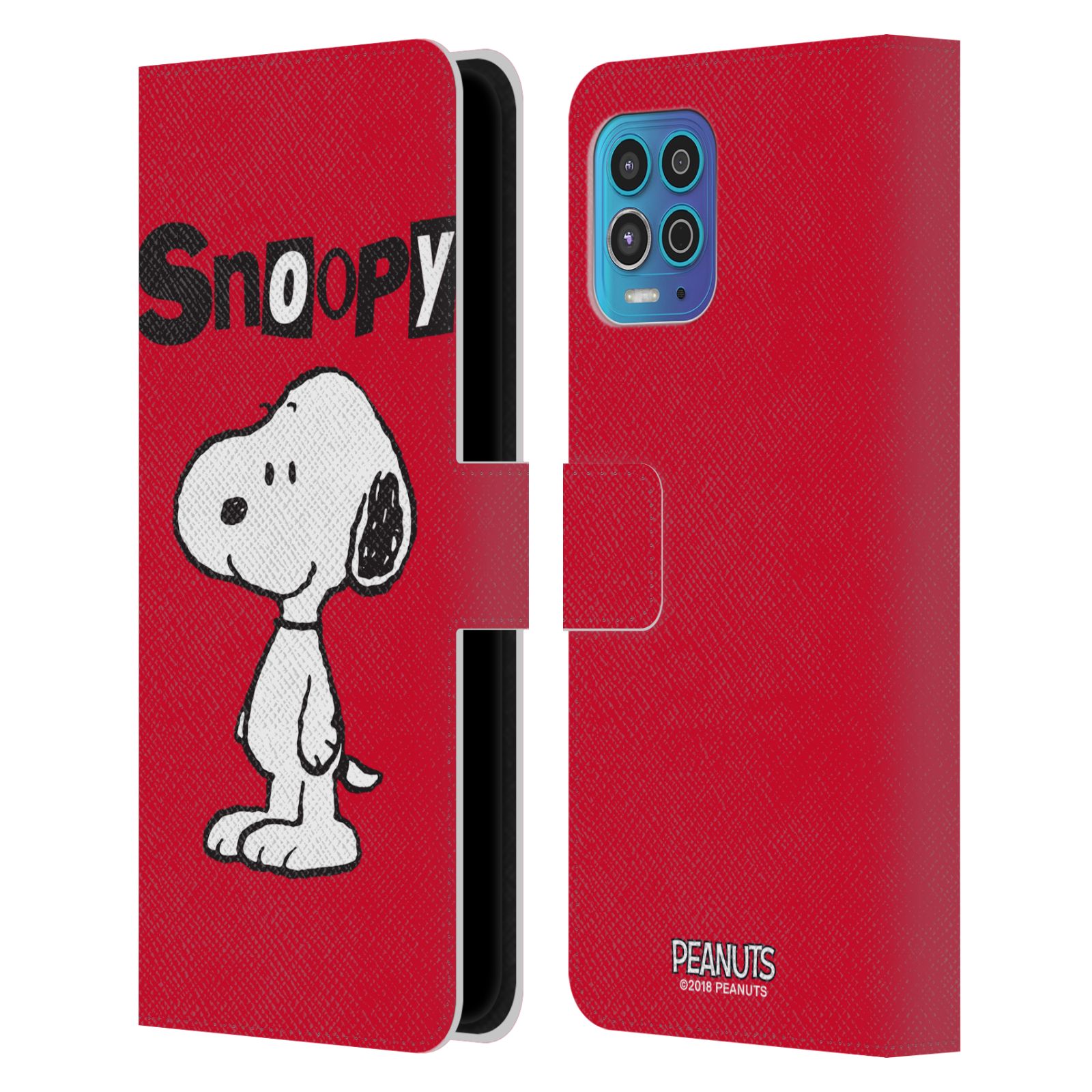 Pouzdro na mobil Motorola Moto G100 - HEAD CASE - Peanuts - Snoopy červená