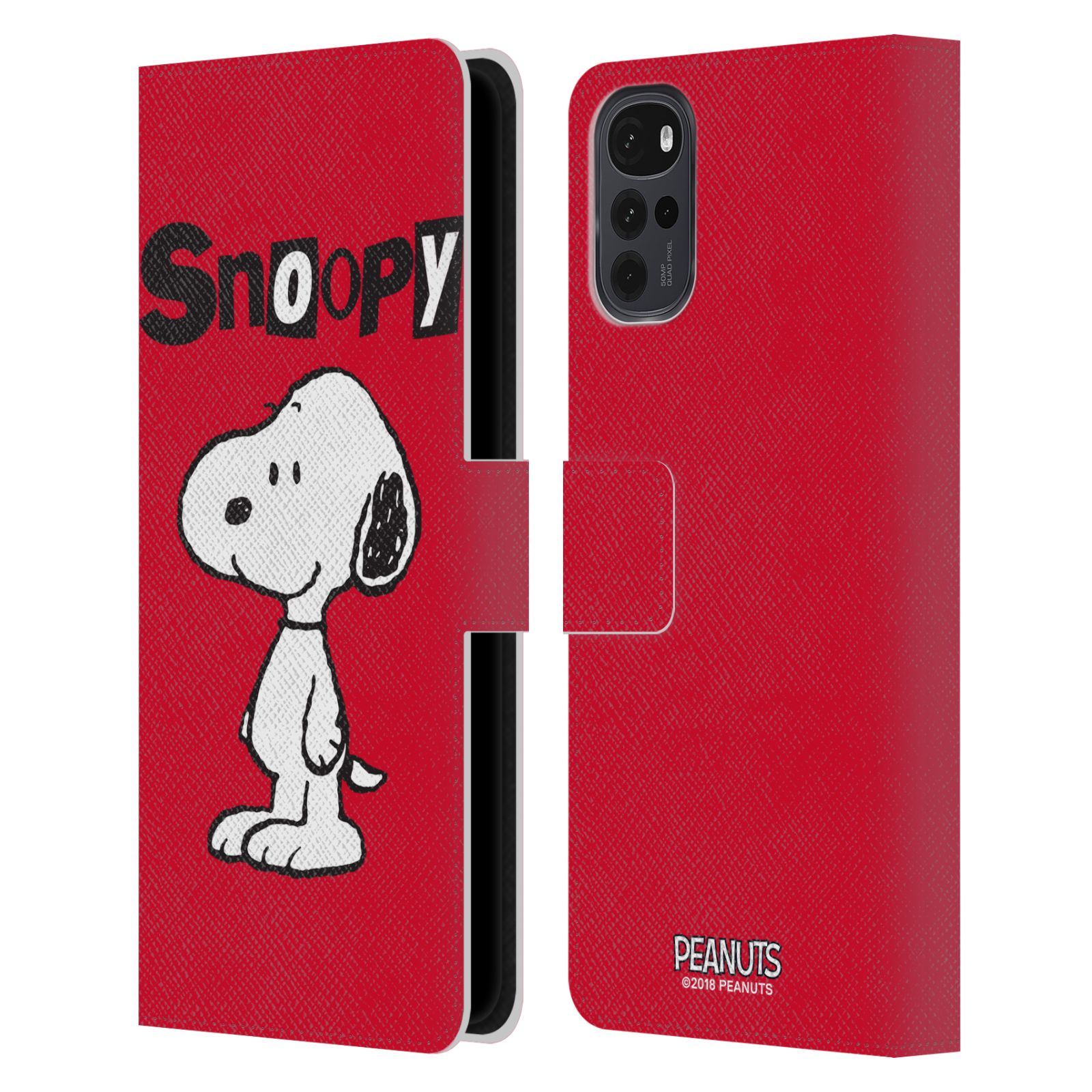 Pouzdro na mobil Motorola Moto G22 - HEAD CASE - Peanuts - Snoopy červená