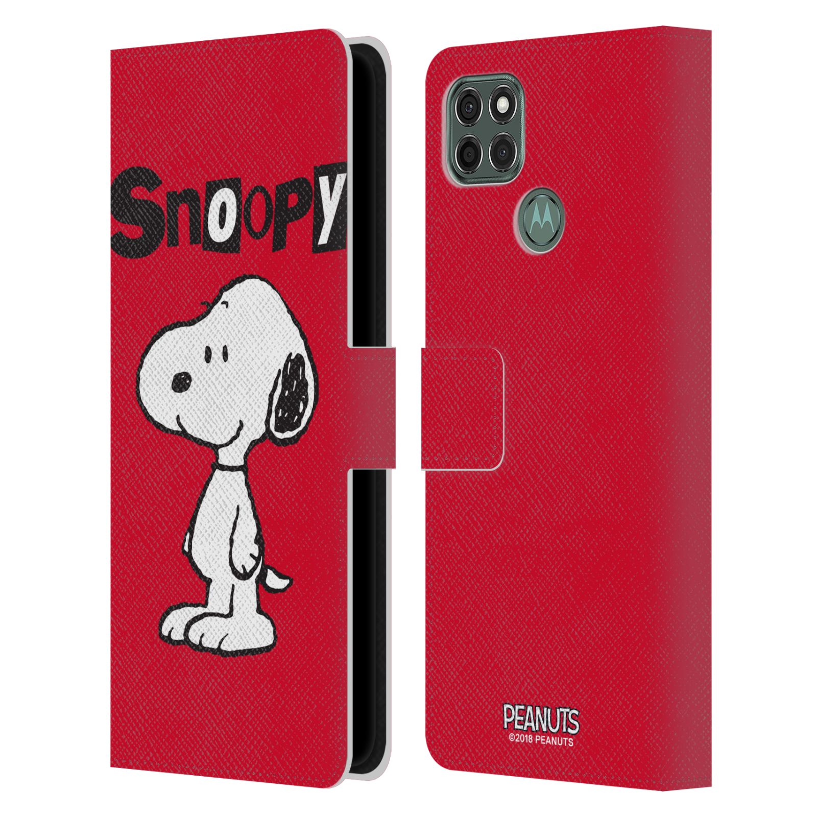 Pouzdro na mobil Motorola Moto G9 POWER - HEAD CASE - Peanuts - Snoopy červená