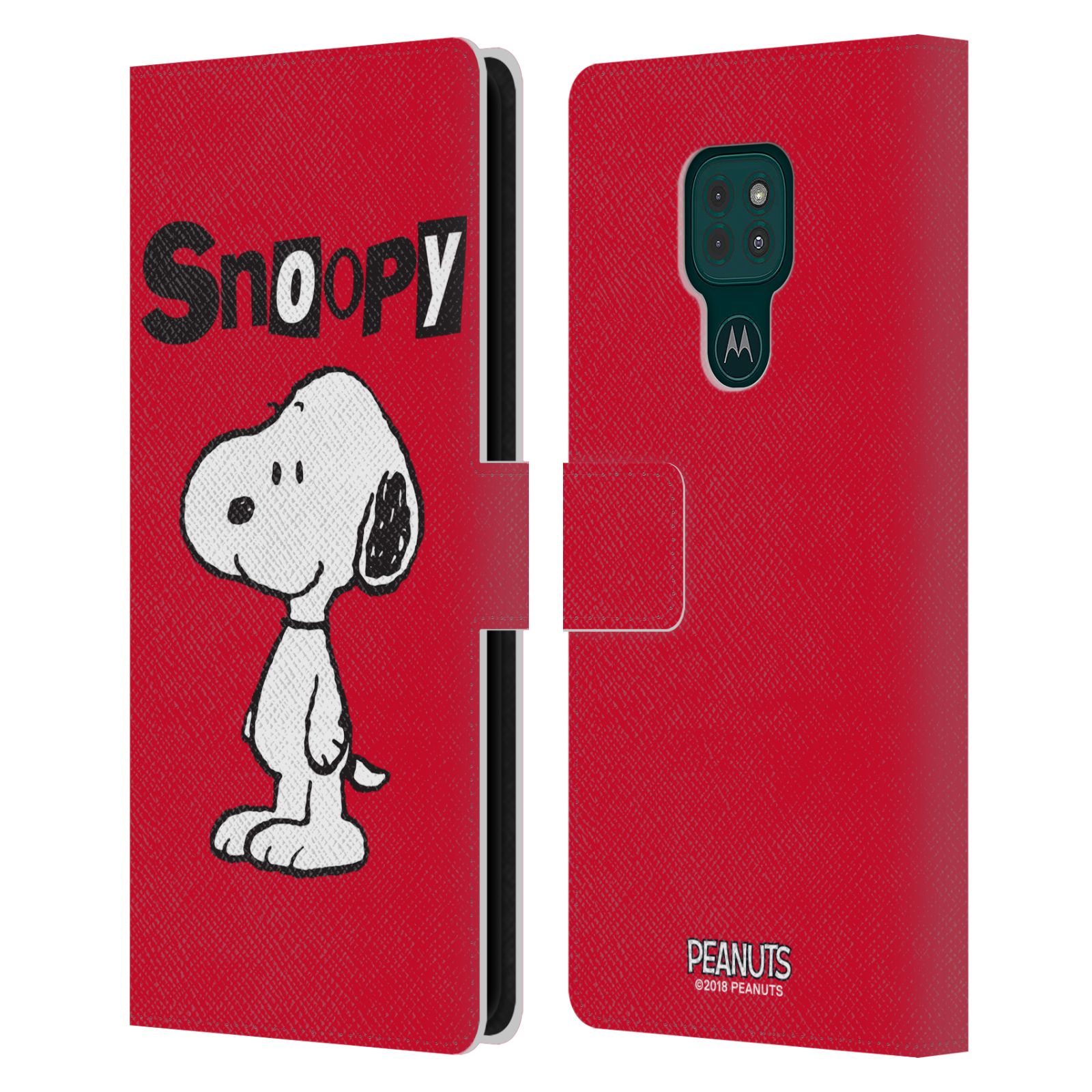 Pouzdro na mobil Motorola Moto G9 PLAY - HEAD CASE - Peanuts - Snoopy červená